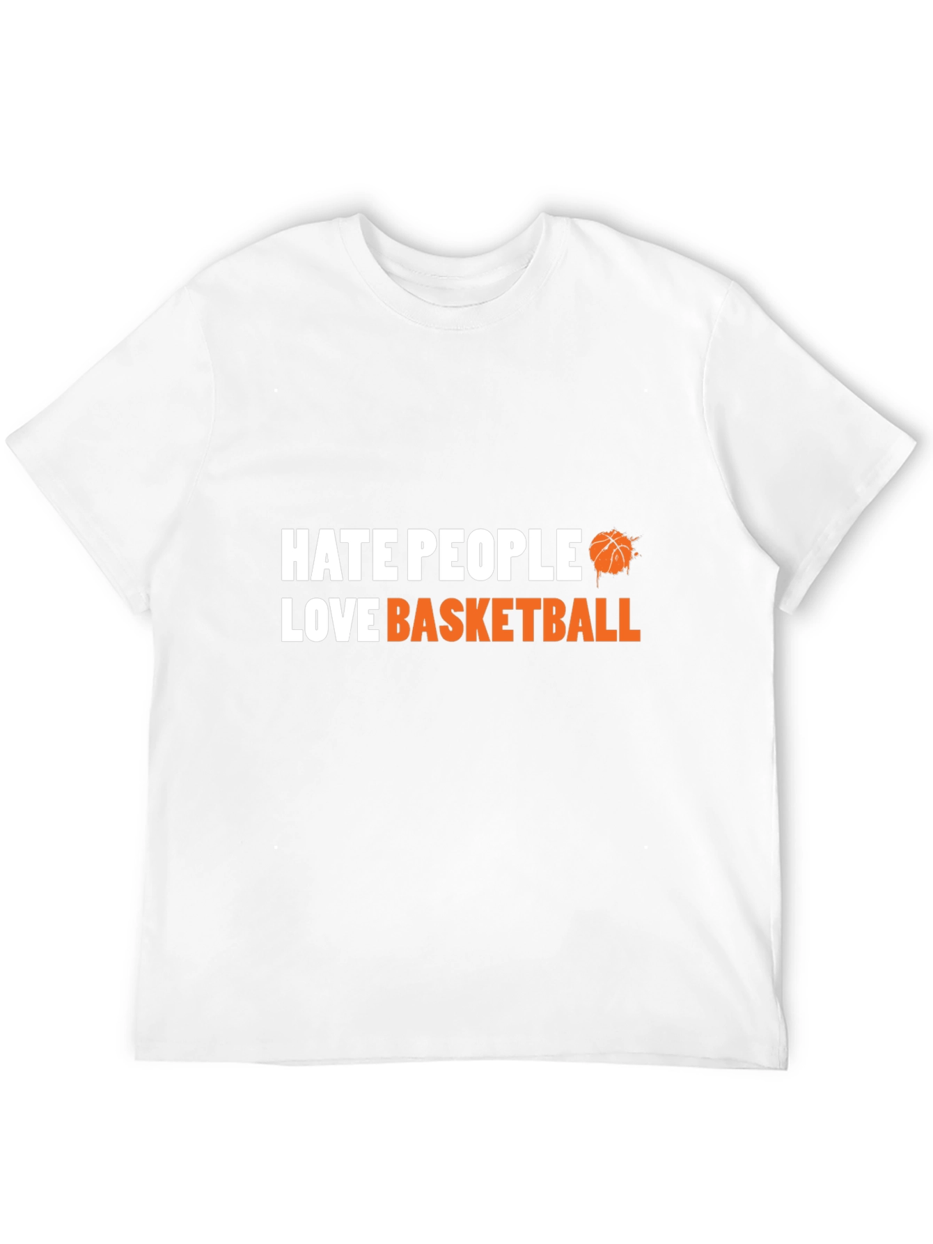 Hate People Love Basketball Graphic Tee