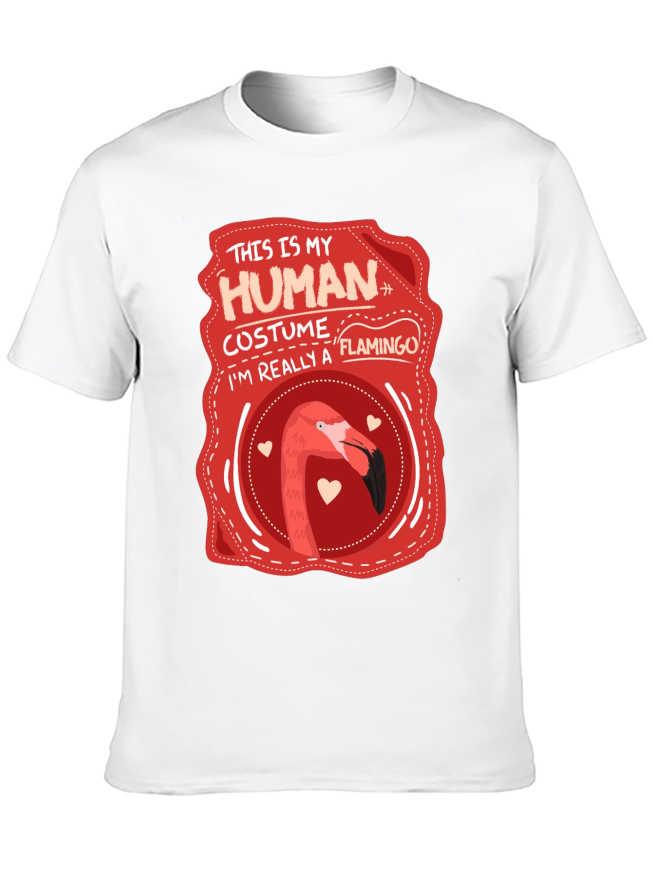 Human Costume Flamingo T-Shirt