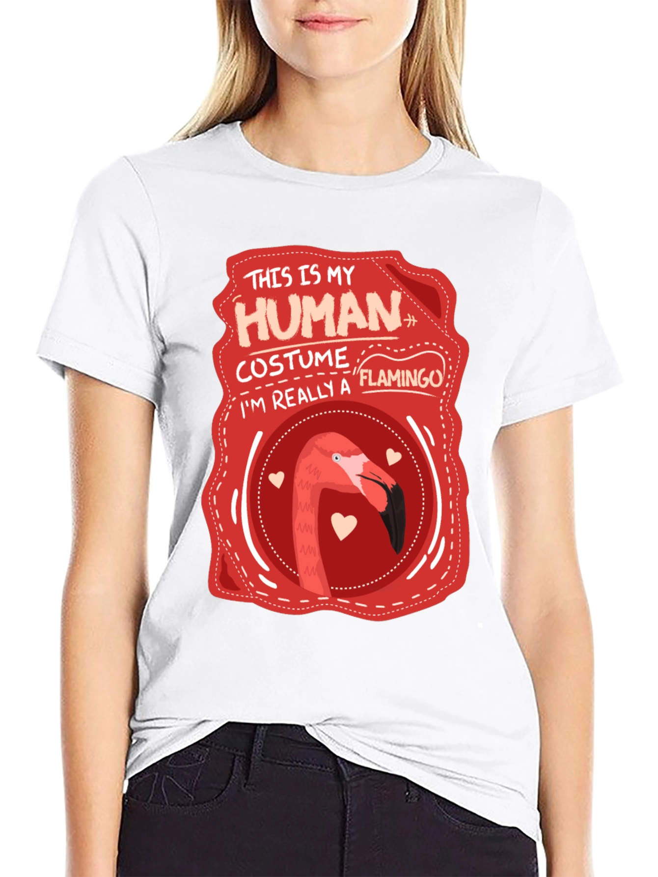 Human Costume Flamingo T-Shirt