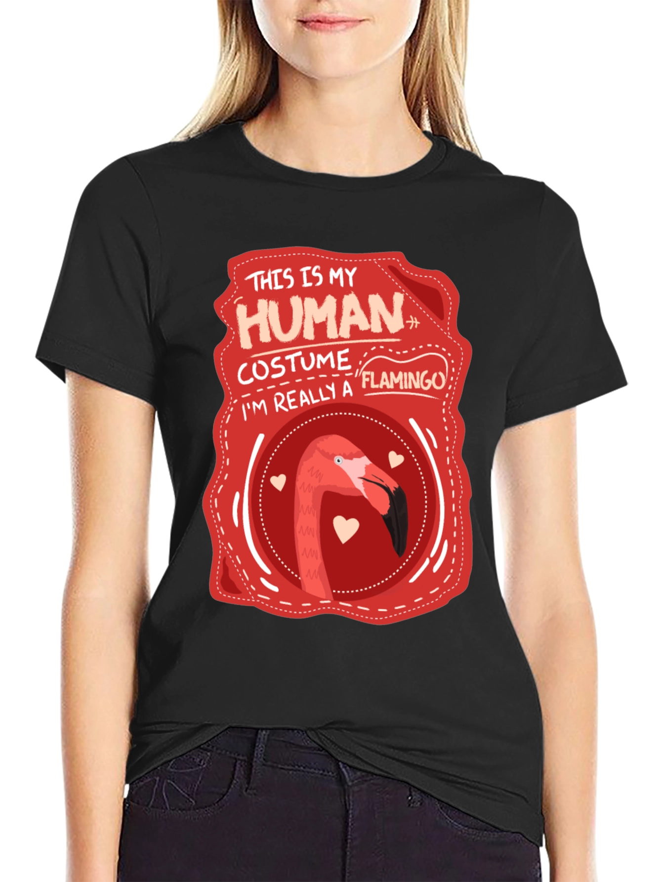 Human Costume Flamingo T-Shirt