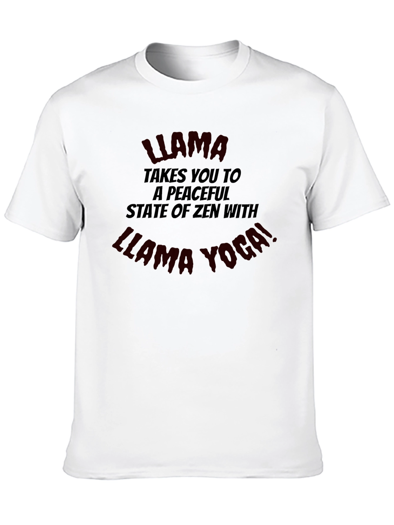 Llama Yoga T-Shirt - Zen State Cotton Tee