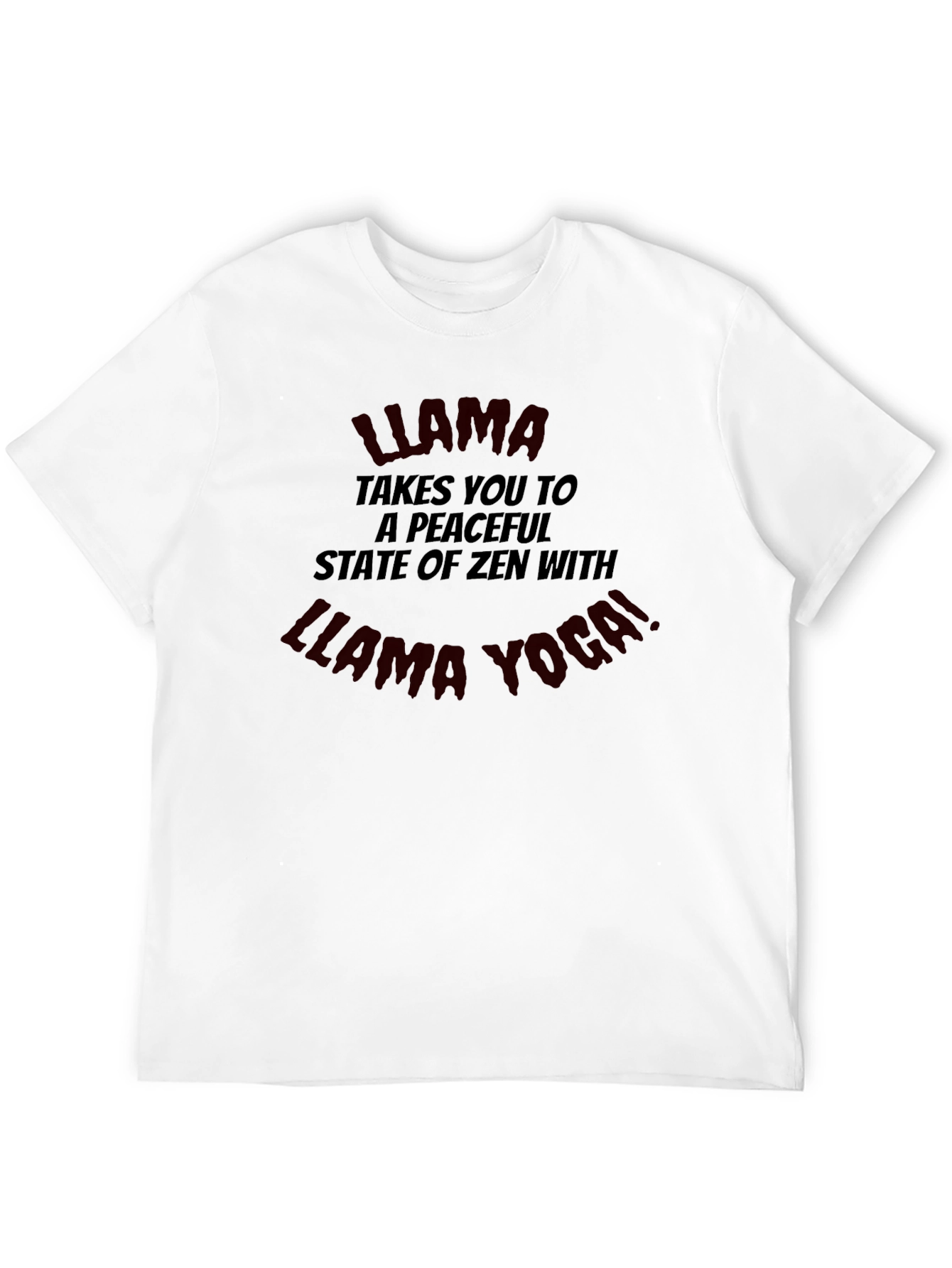 Llama Yoga T-Shirt - Zen State Cotton Tee