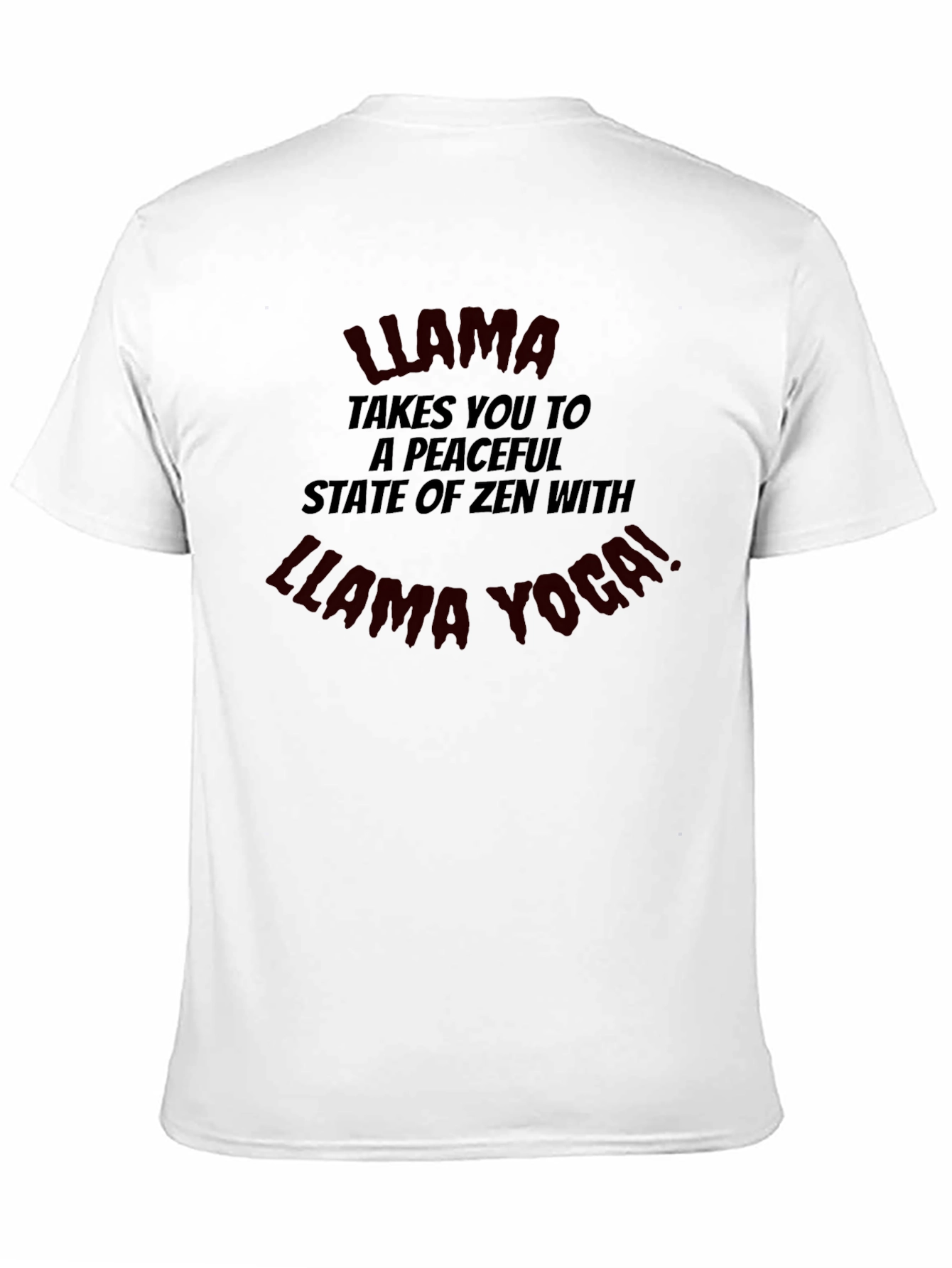 Llama Yoga T-Shirt - Zen State Cotton Tee