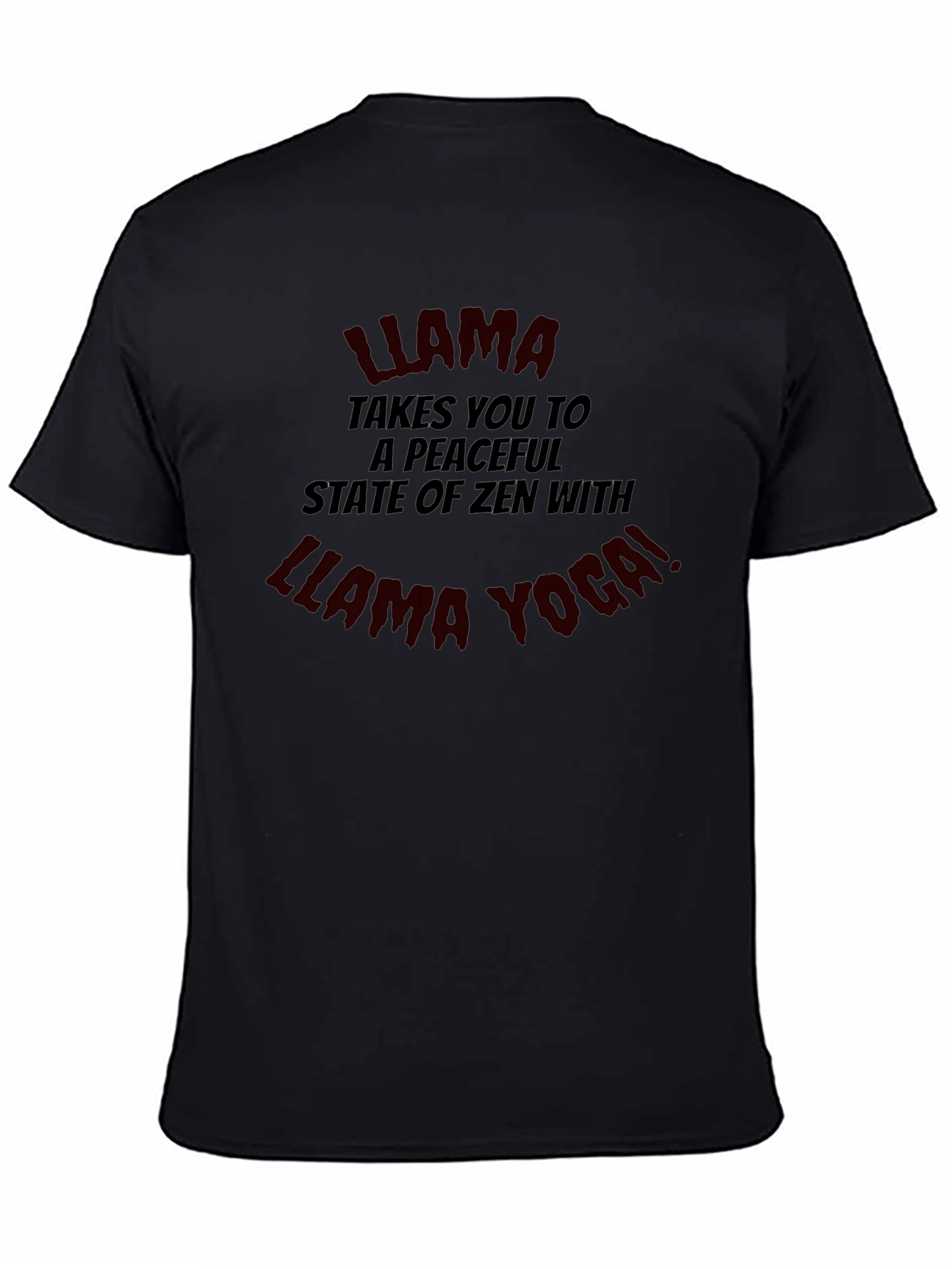 Llama Yoga T-Shirt - Zen State Cotton Tee