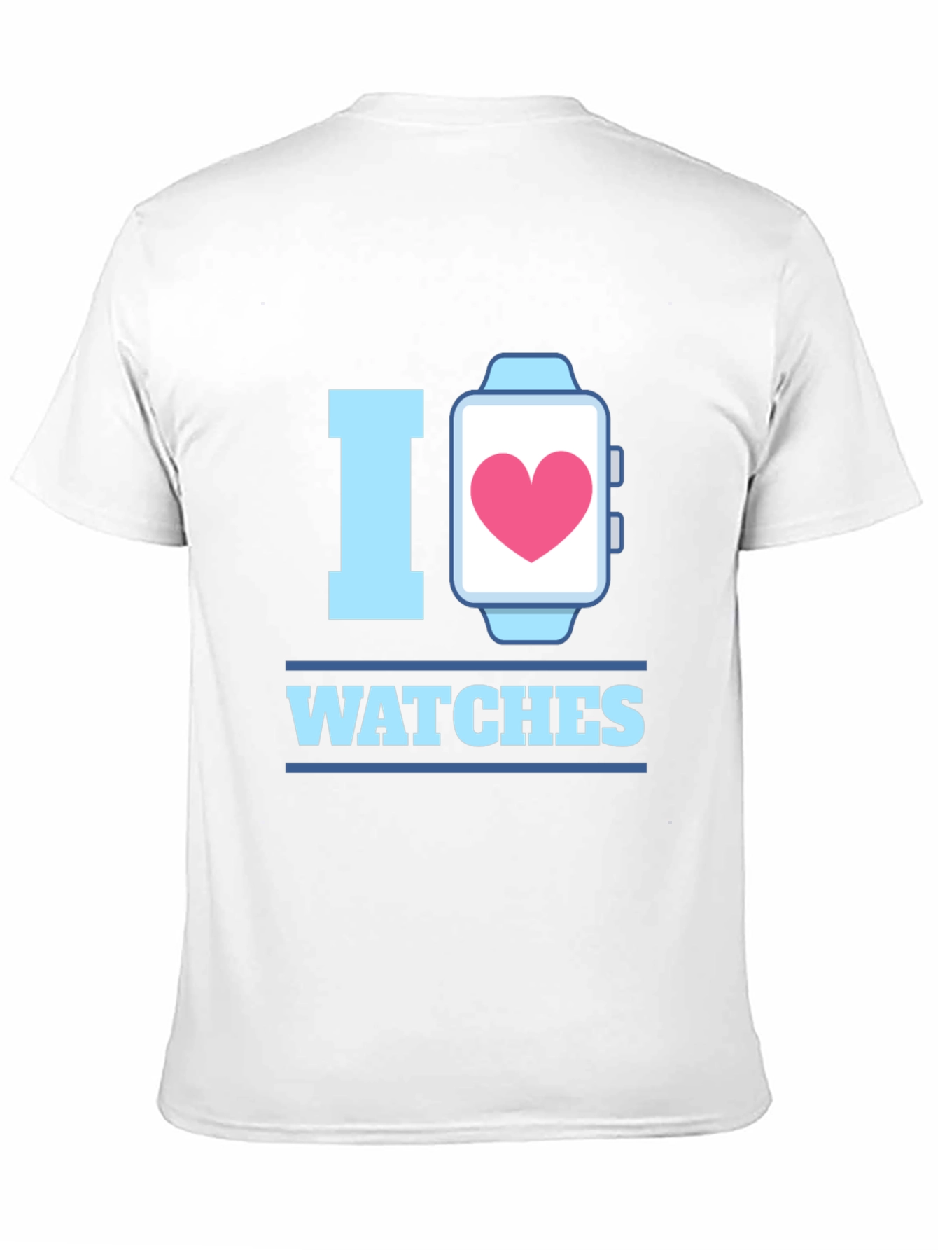 I Heart Watches Graphic T-Shirt - Black Cotton Tee