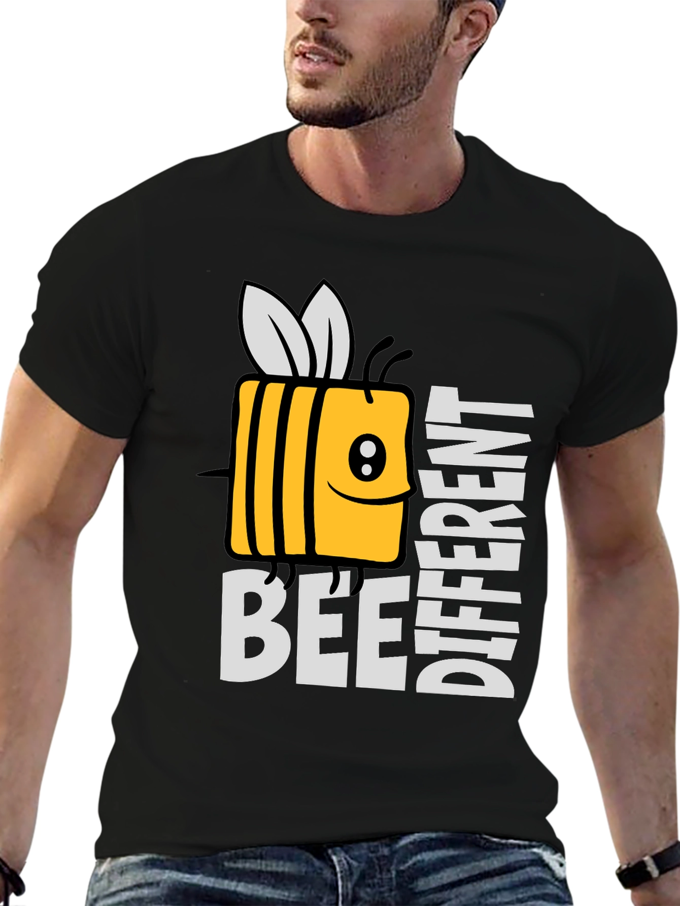 Bee Different Graphic Tee - Novelty Humor T-Shirt