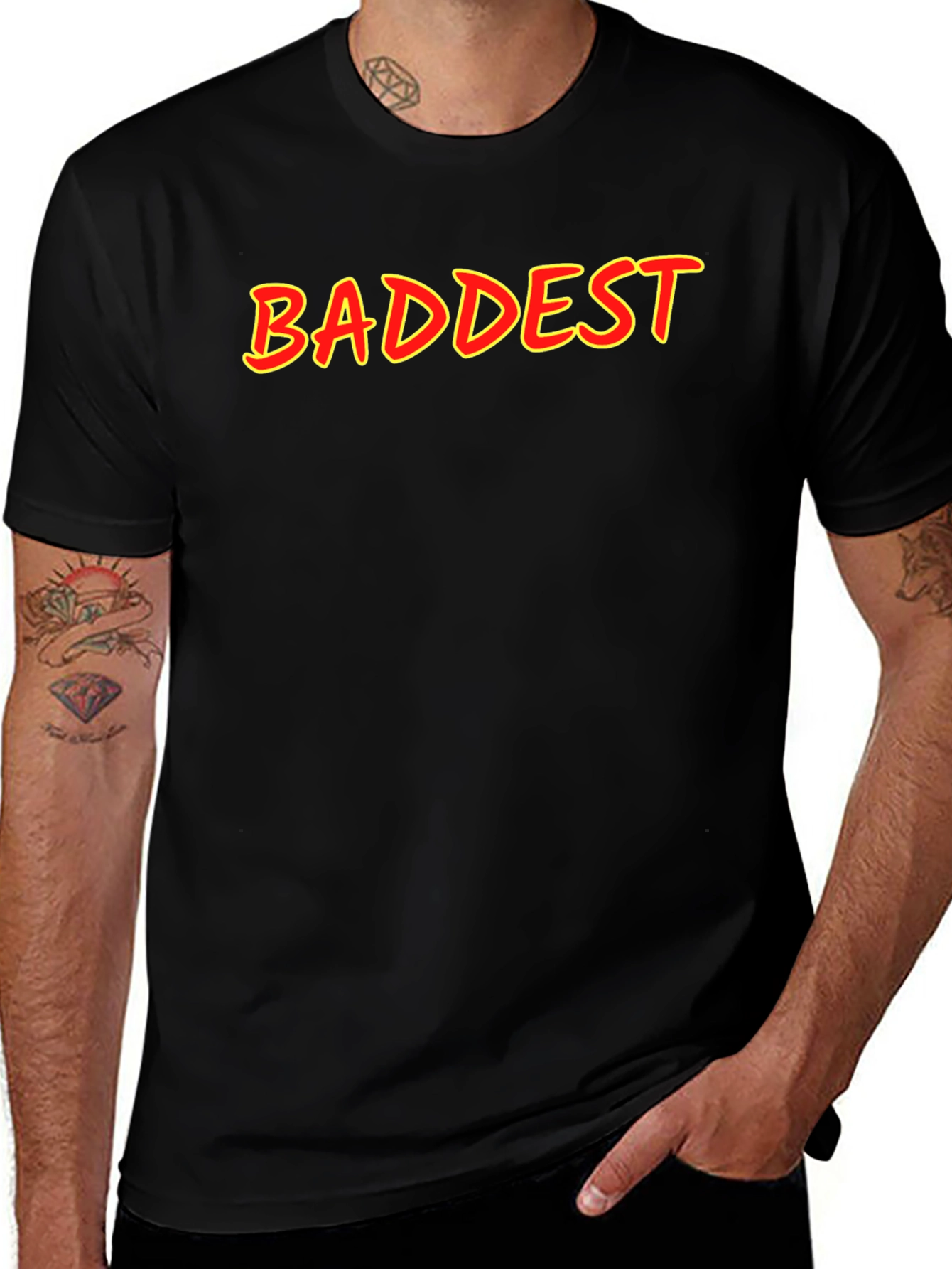 Baddest Graphic T-Shirt - Edgy Streetwear