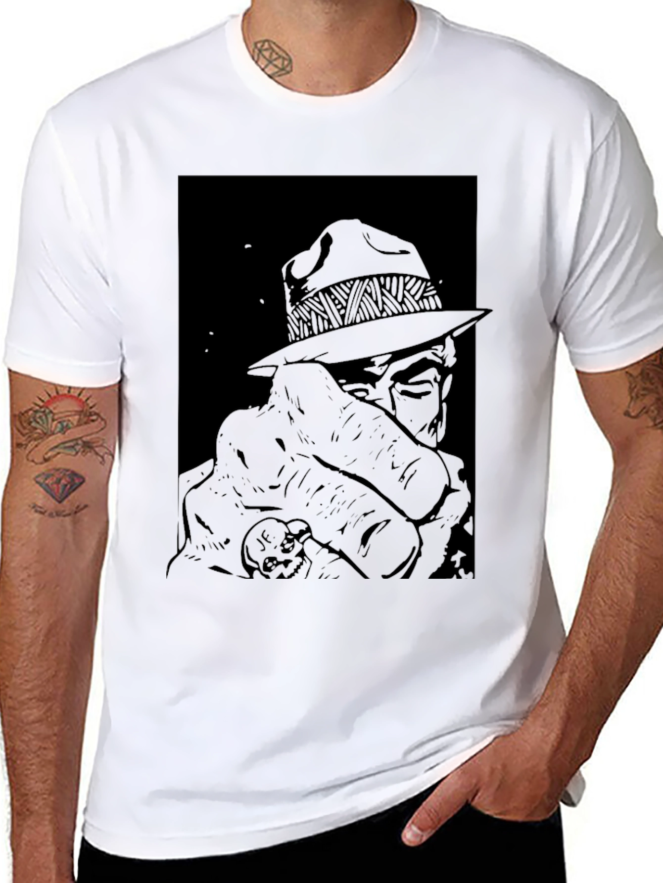 Retro Detective Graphic Tee - Classic Cool
