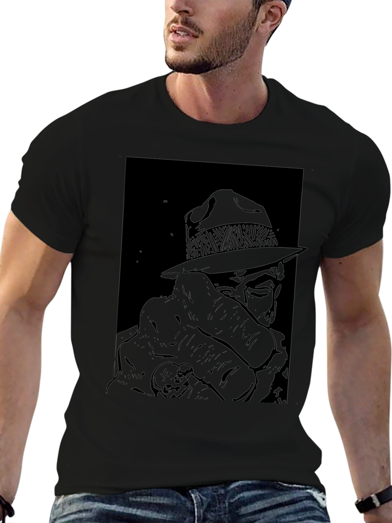 Retro Detective Graphic Tee - Classic Cool