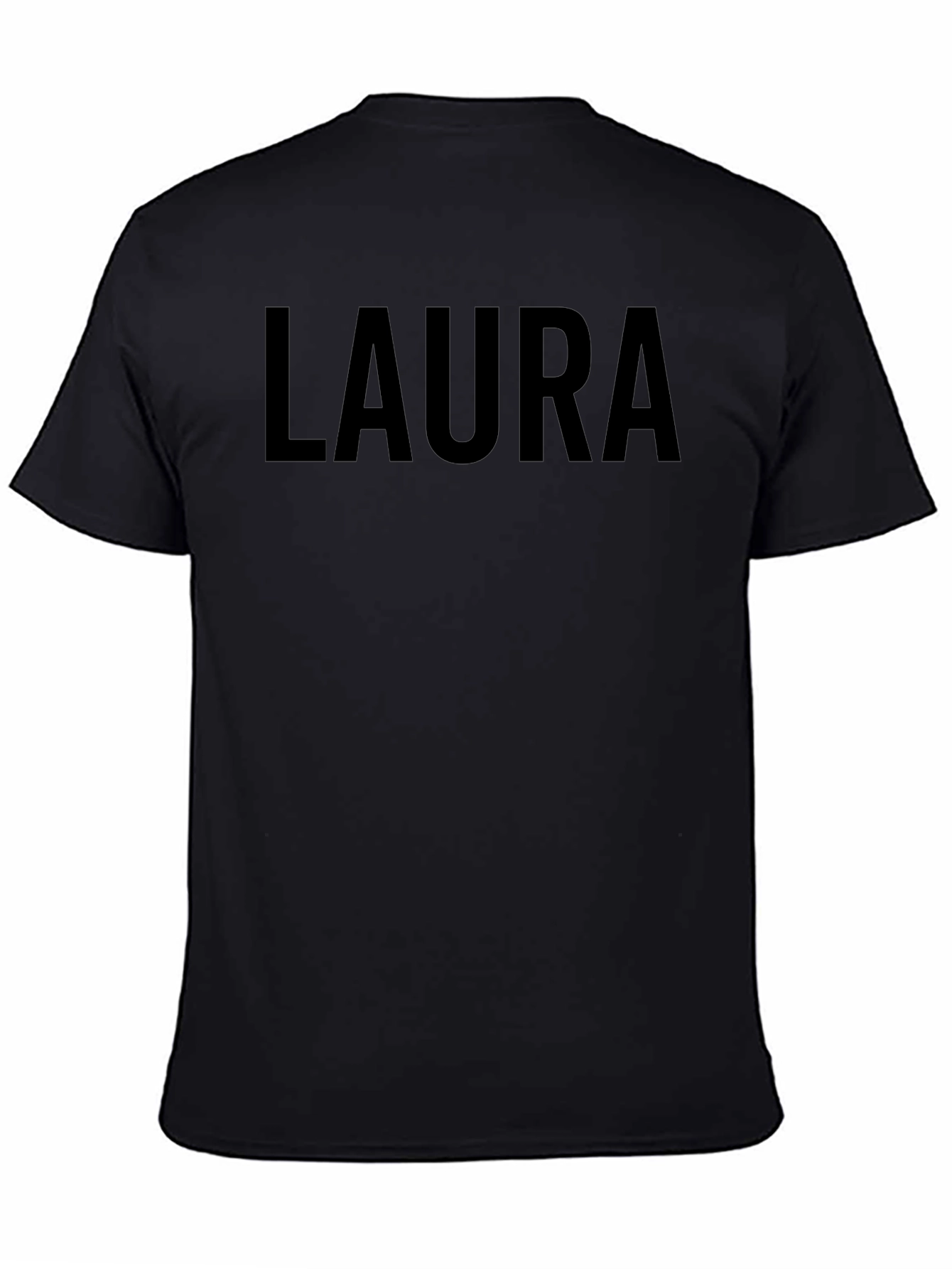 LAURA Printed Black T-Shirt - Casual Style