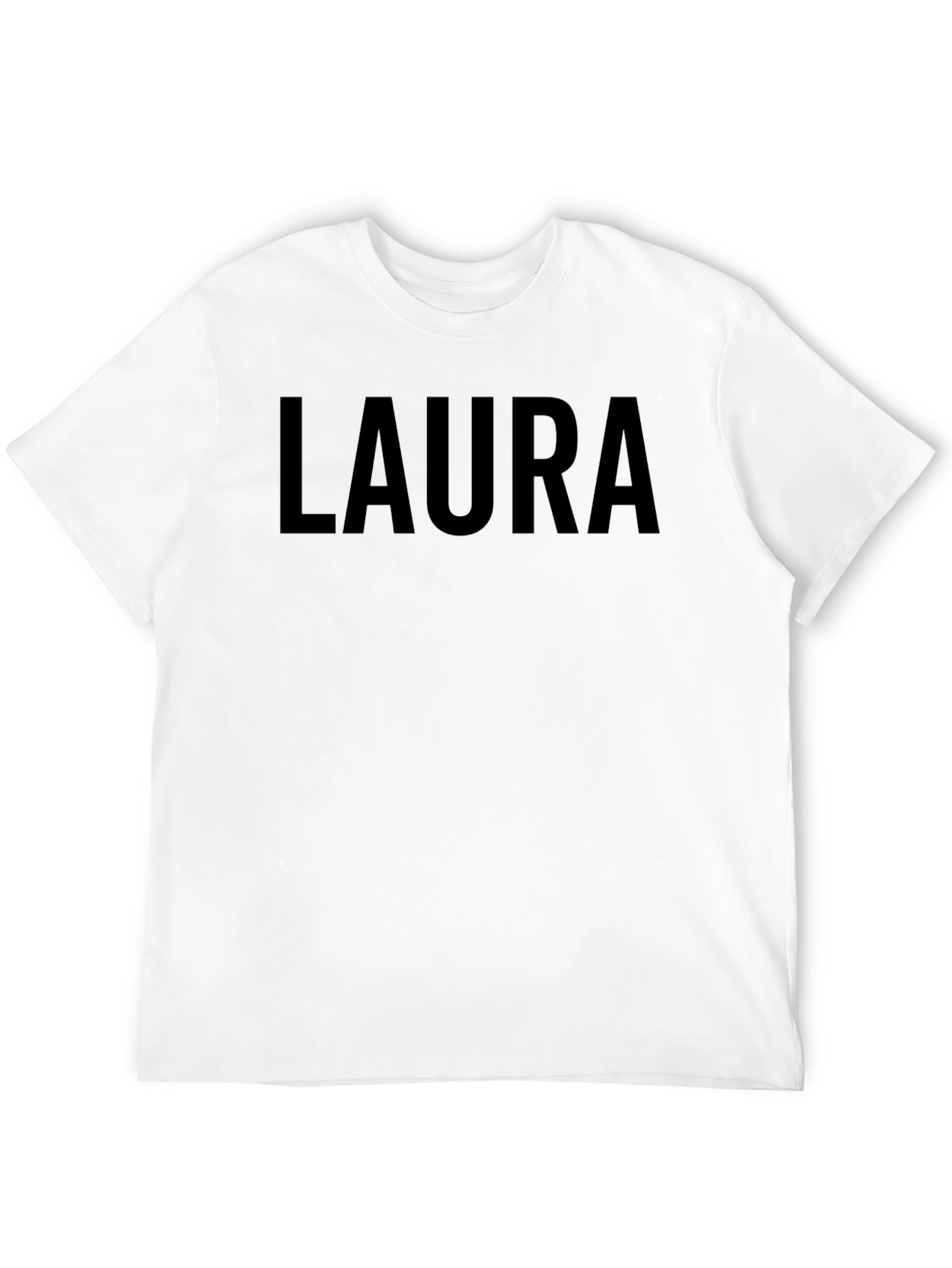 LAURA Printed Black T-Shirt - Casual Style