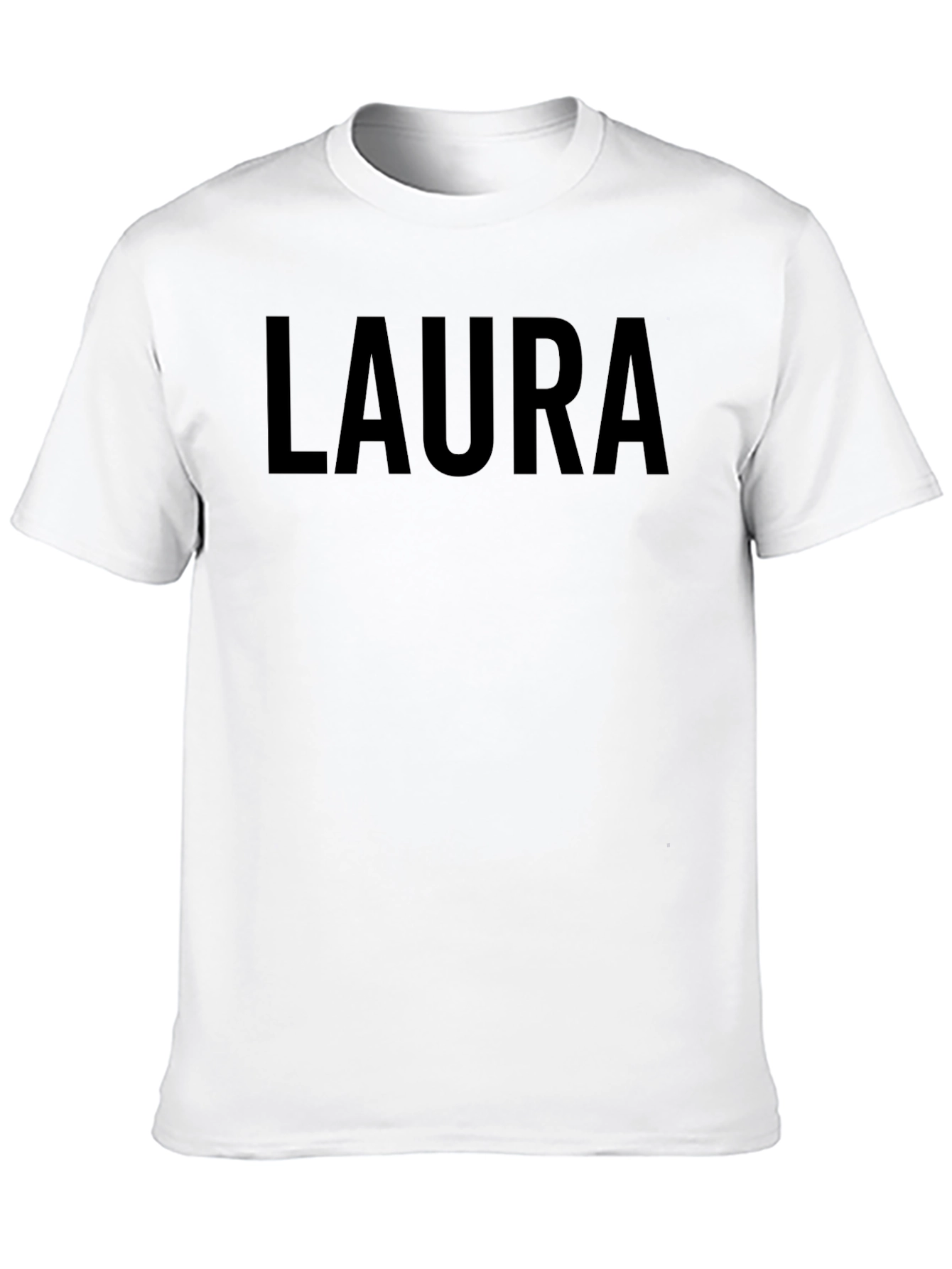 LAURA Printed Black T-Shirt - Casual Style