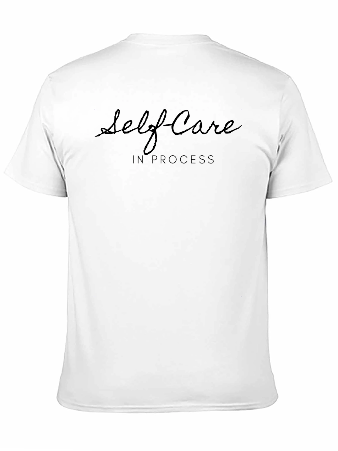 Self Care In Process Black Tee