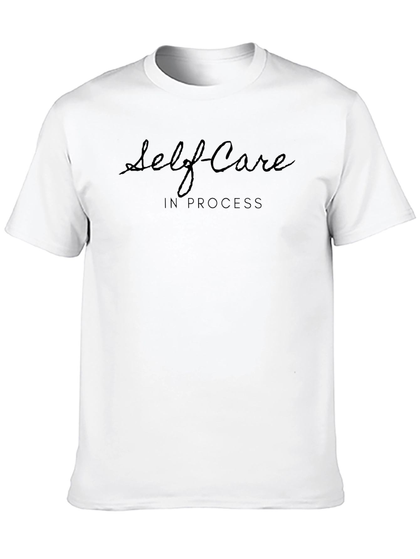 Self Care In Process Black Tee