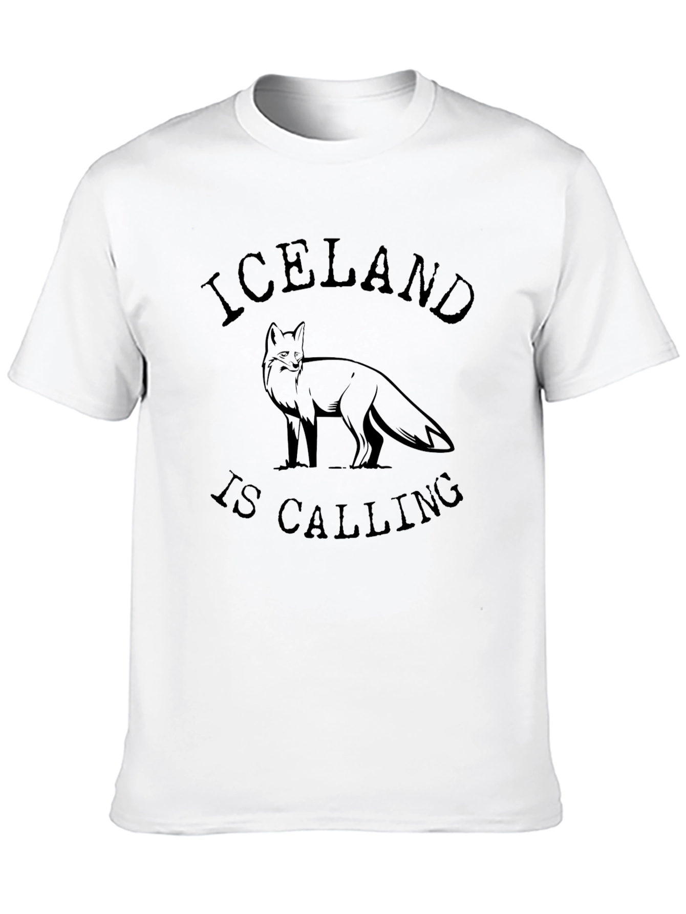Iceland is Calling Black T-Shirt