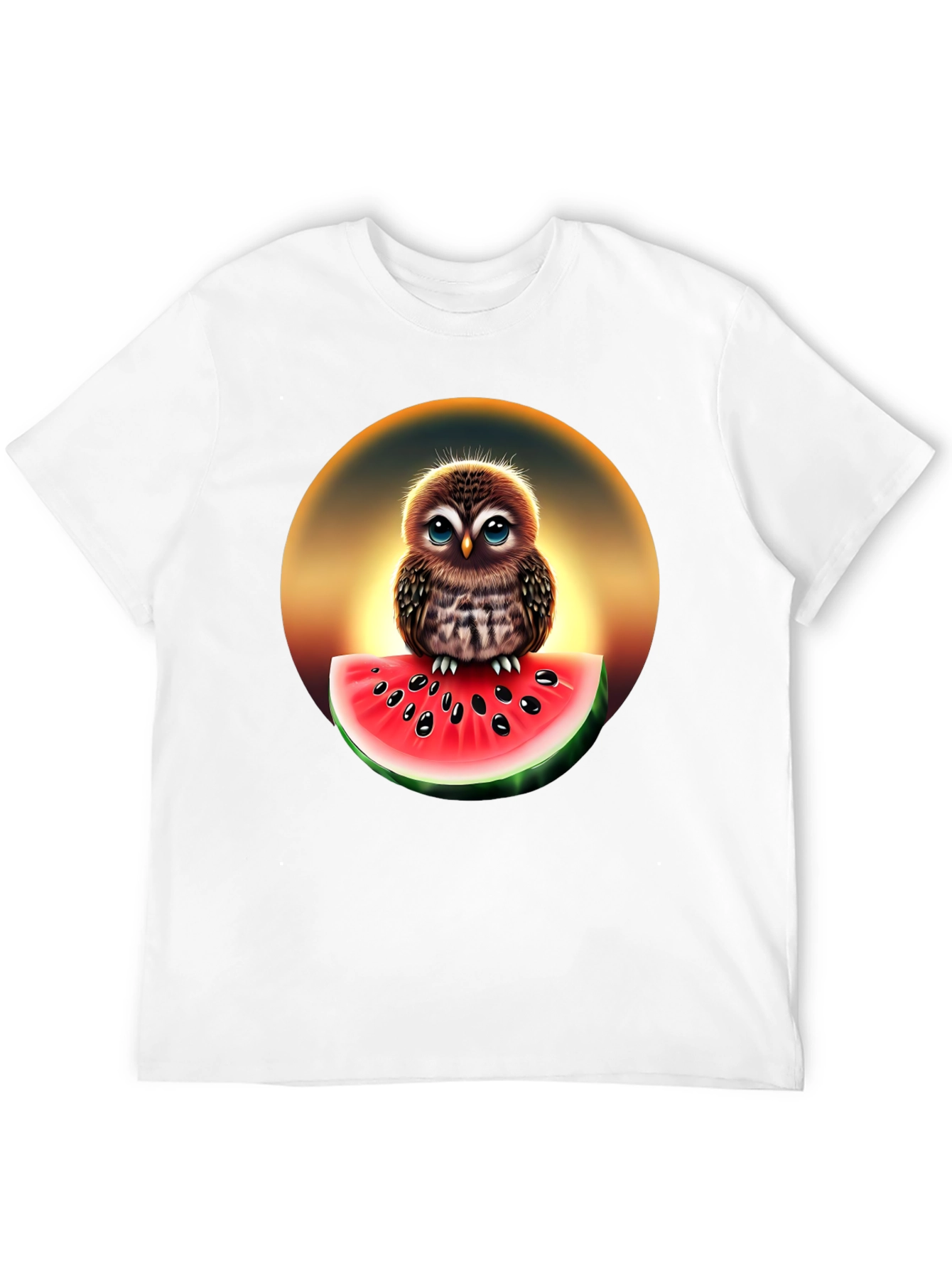 Owl Watermelon Graphic T-Shirt - Unisex