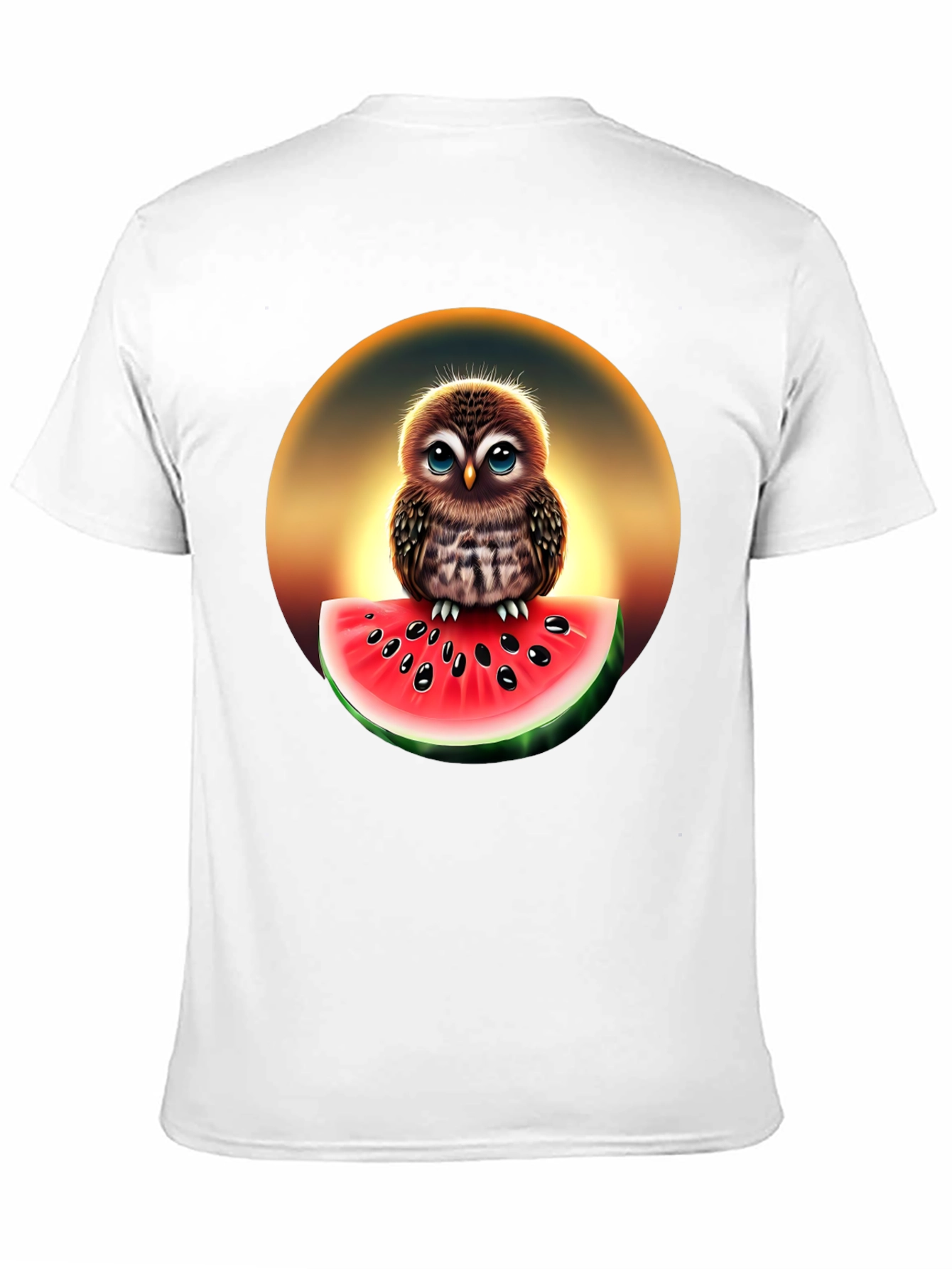 Owl Watermelon Graphic T-Shirt - Unisex
