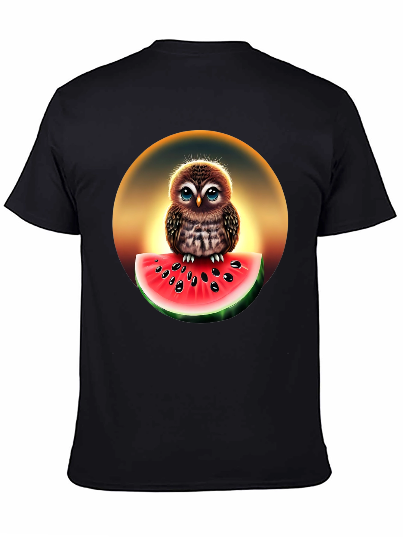 Owl Watermelon Graphic T-Shirt - Unisex