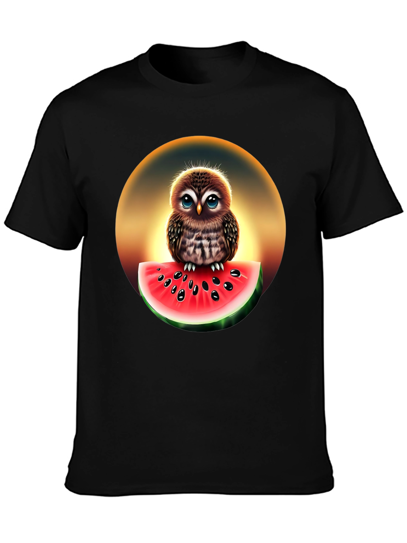 Owl Watermelon Graphic T-Shirt - Unisex