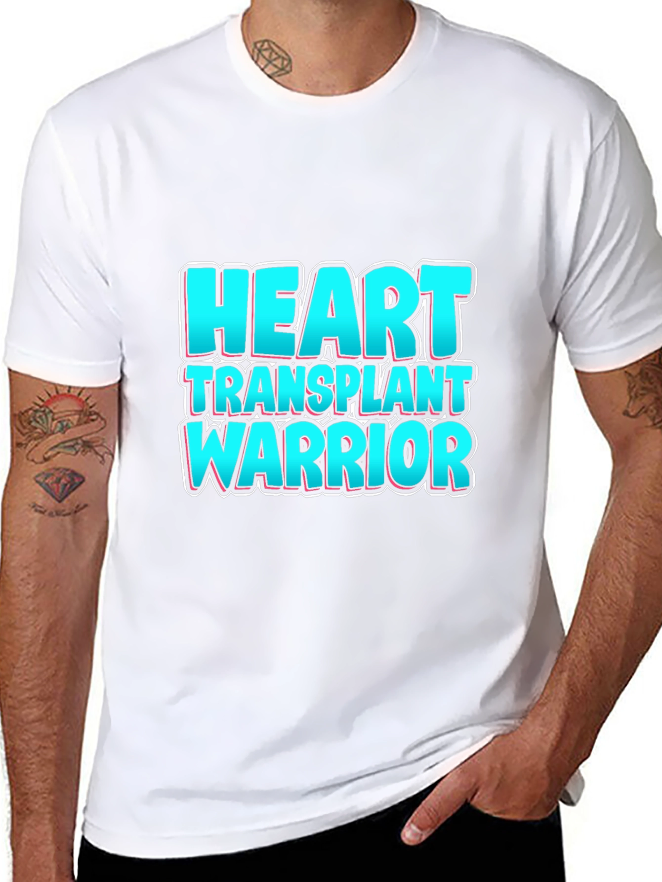 Heart Transplant Warrior Graphic T-Shirt