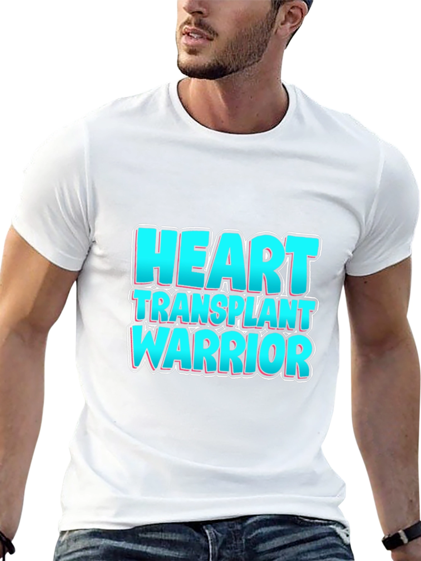 Heart Transplant Warrior Graphic T-Shirt