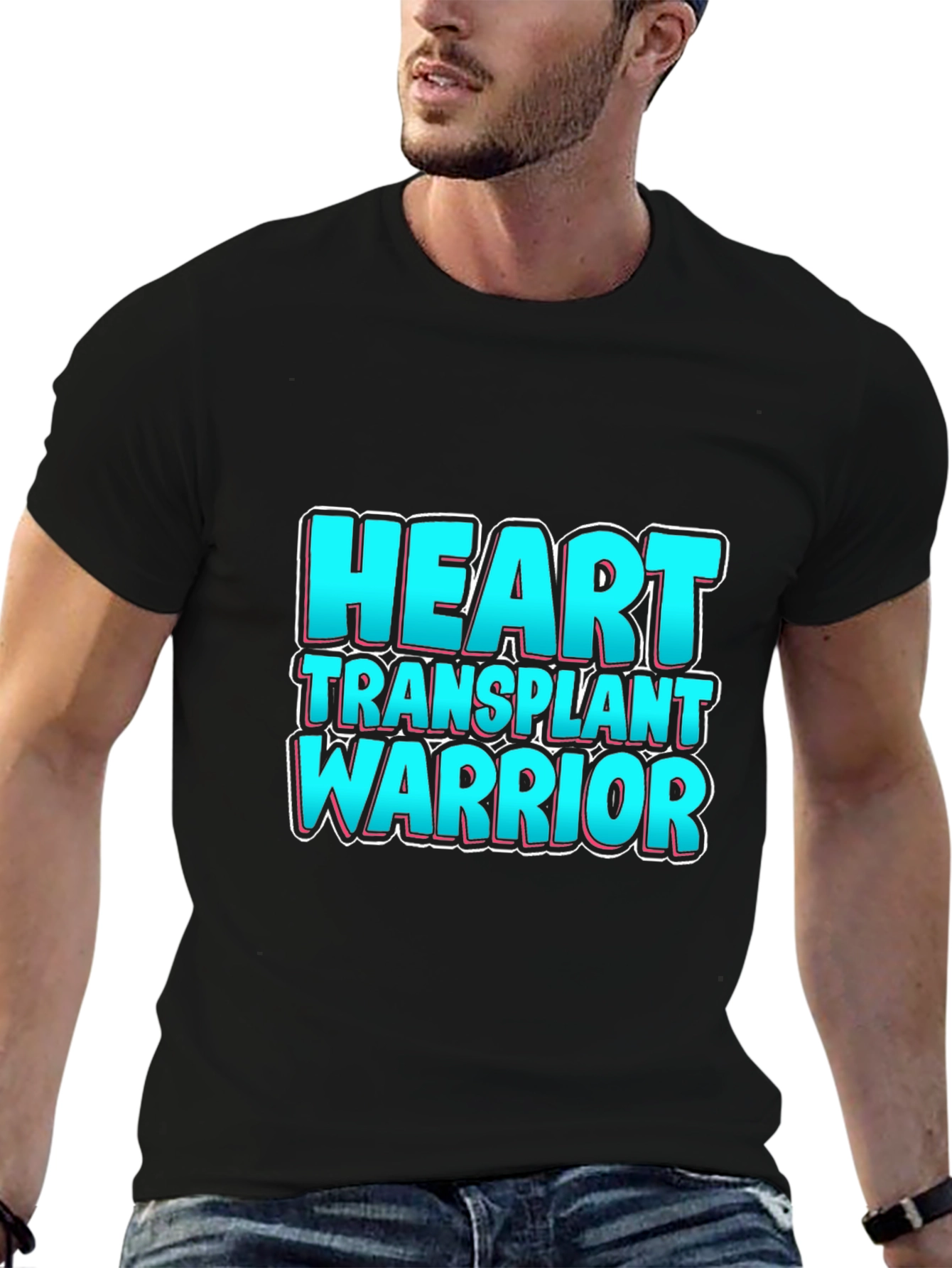 Heart Transplant Warrior Graphic T-Shirt