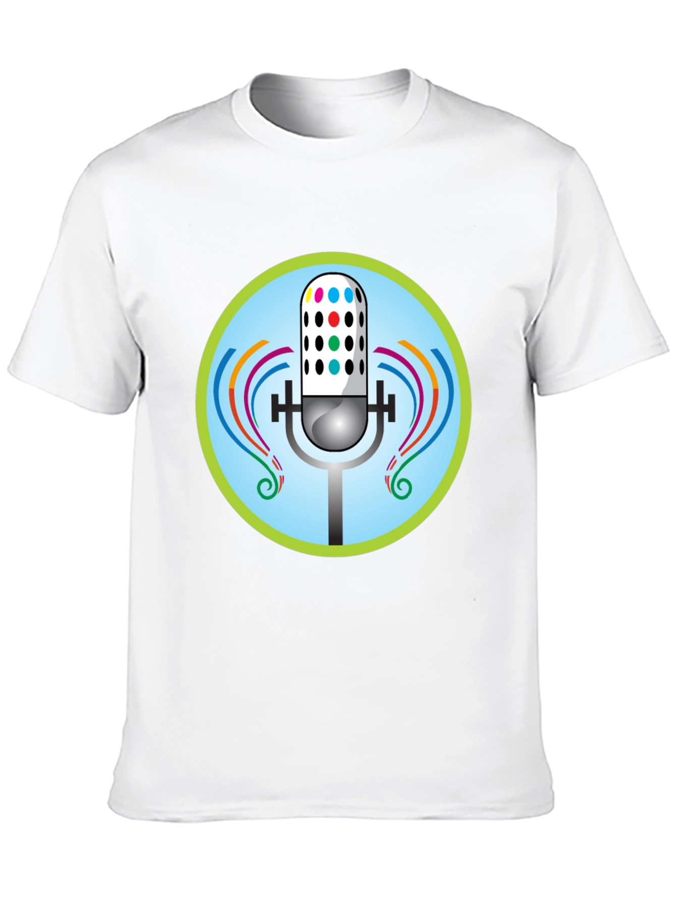 Podcast Microphone Graphic Tee