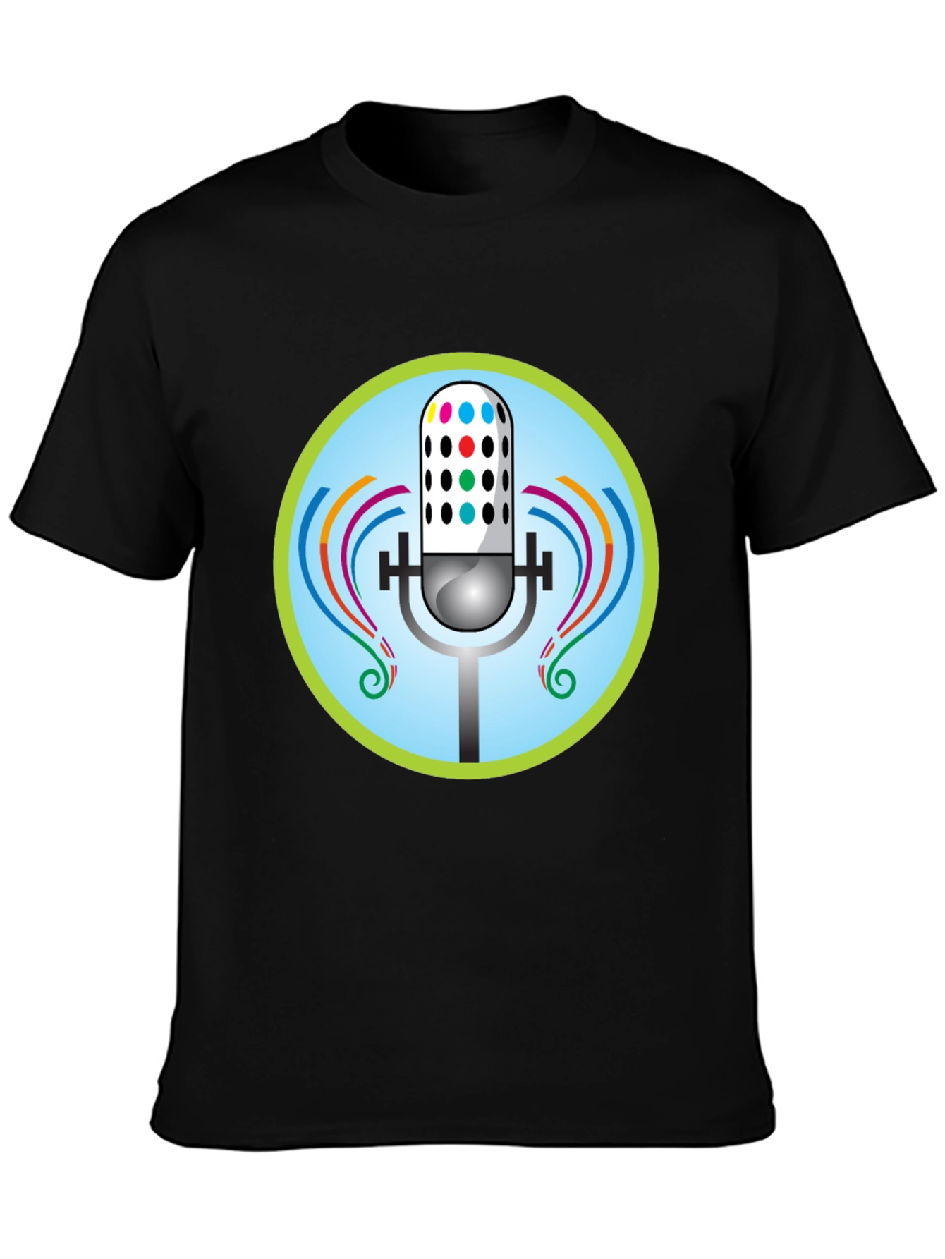 Podcast Microphone Graphic Tee
