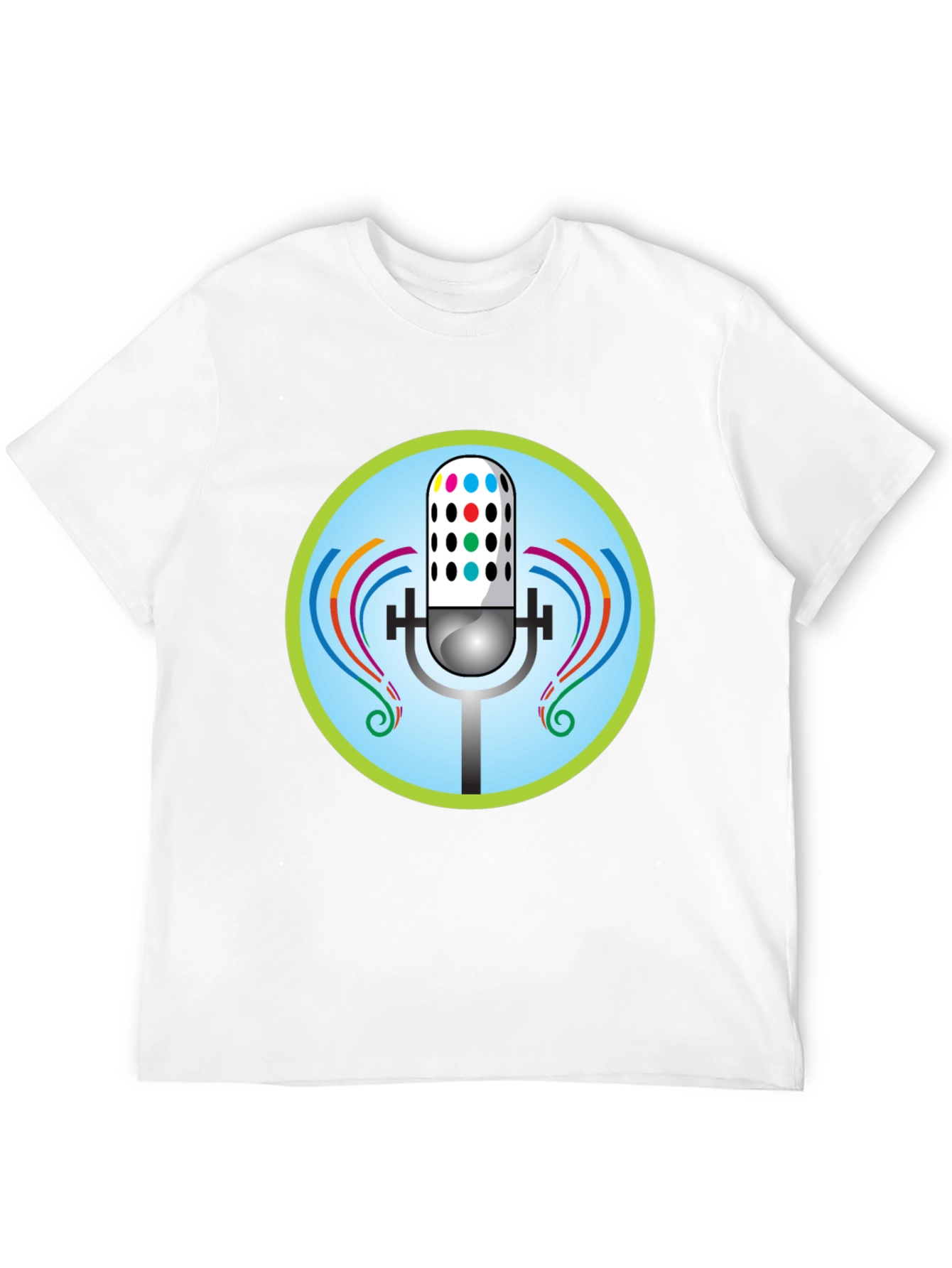 Podcast Microphone Graphic Tee