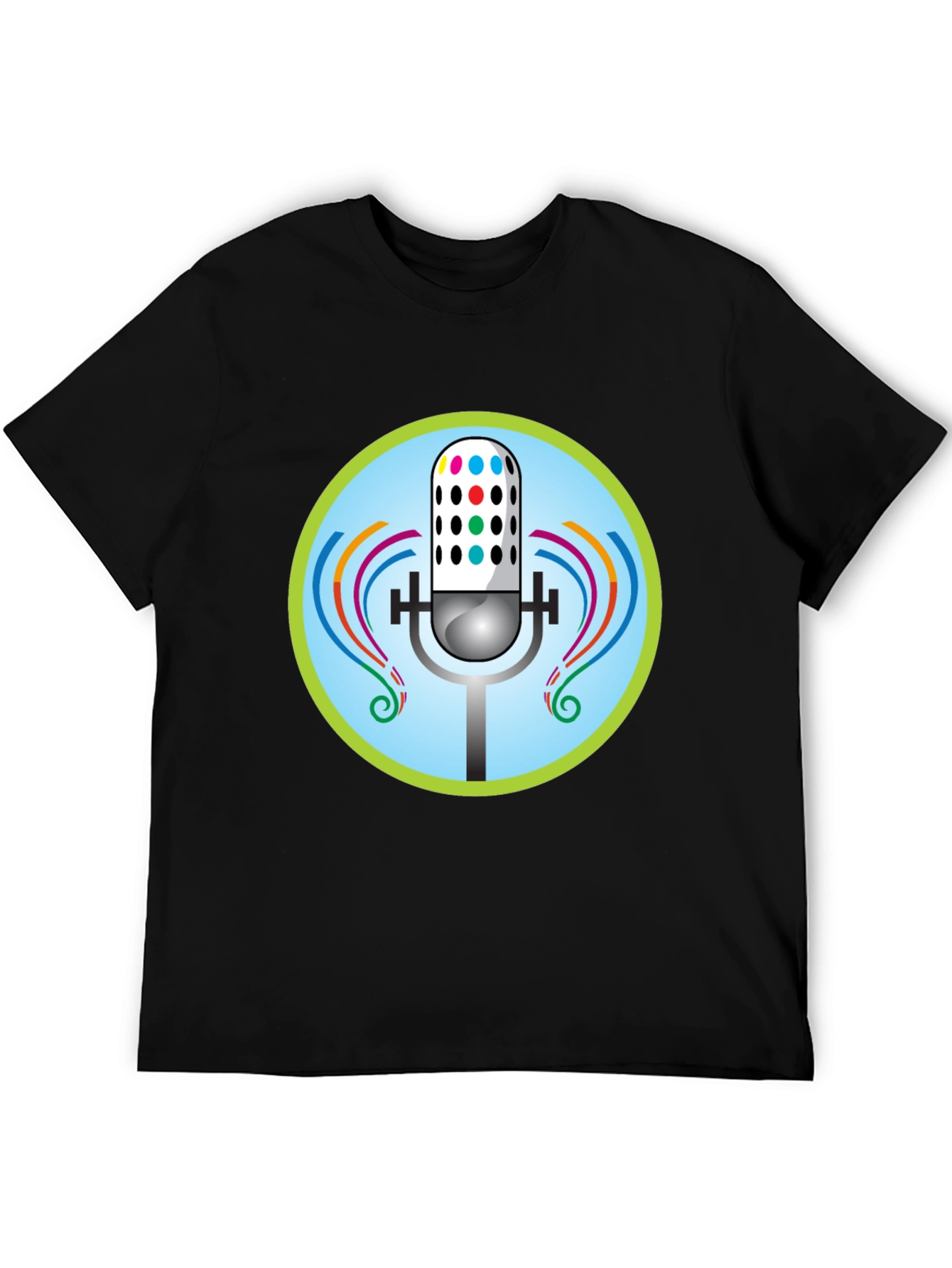 Podcast Microphone Graphic Tee