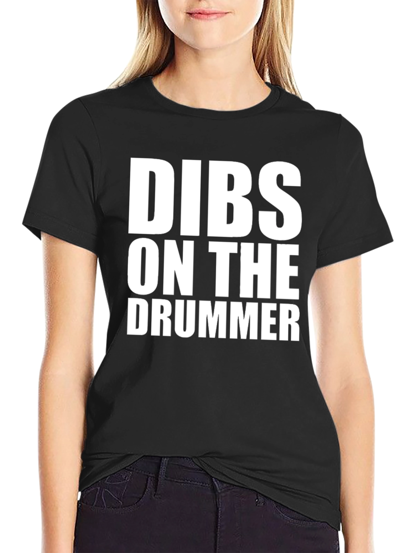Dibs on the Drummer Black T-Shirt