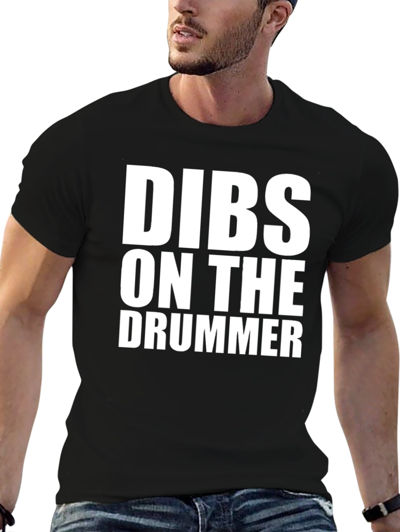 Dibs on the Drummer Black T-Shirt
