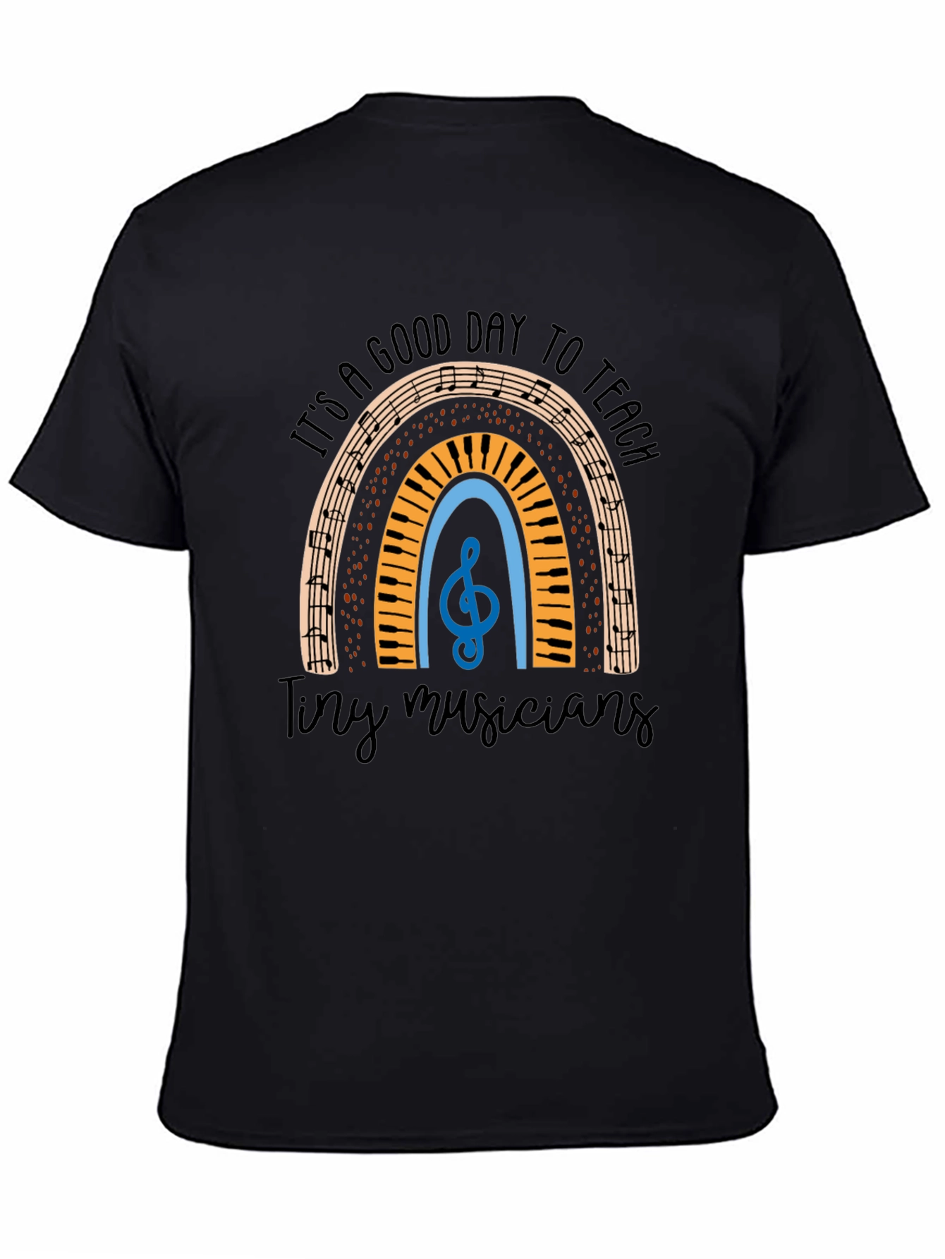 Music Teacher Rainbow Graphic Tee