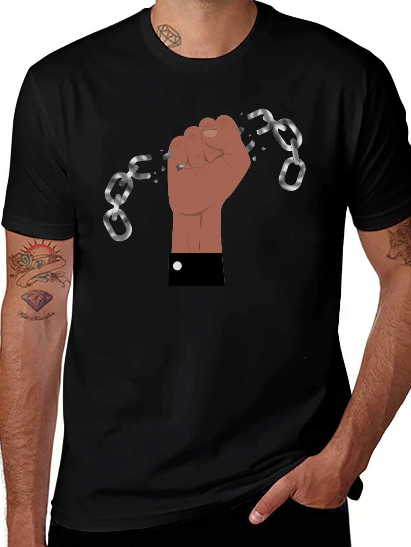 Freedom Fist Black T-Shirt