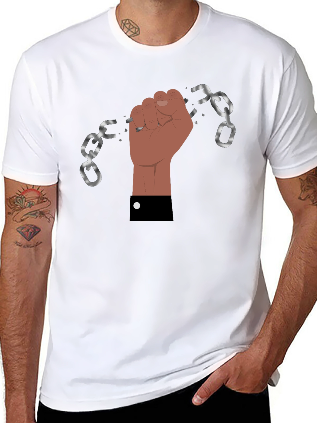 Freedom Fist Black T-Shirt