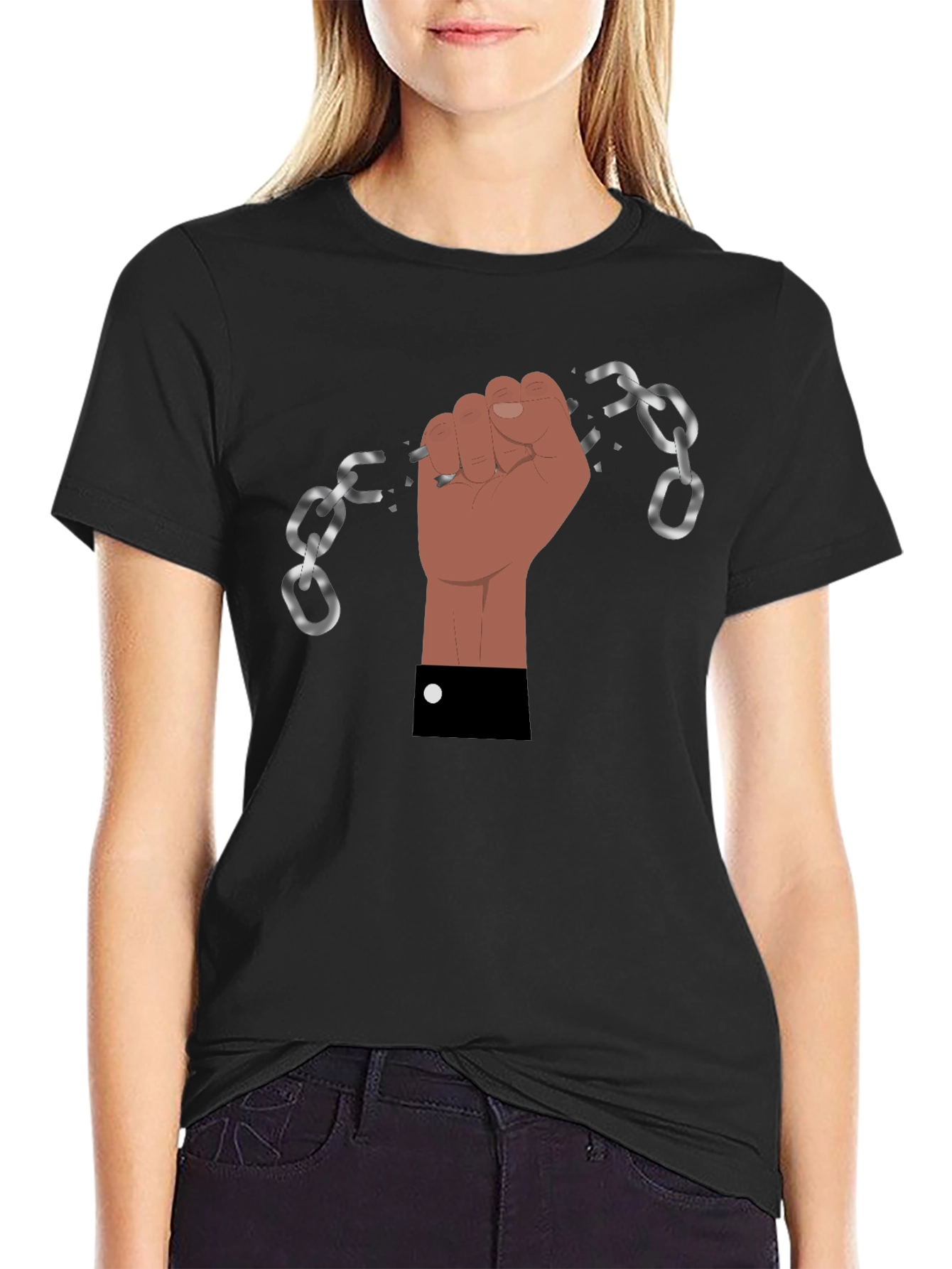 Freedom Fist Black T-Shirt