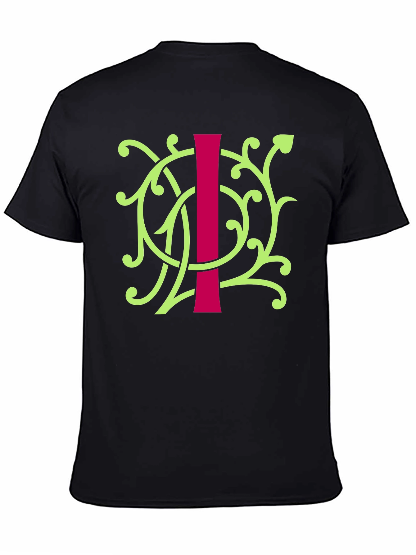 Floral Initial I Graphic Tee - Unique Design