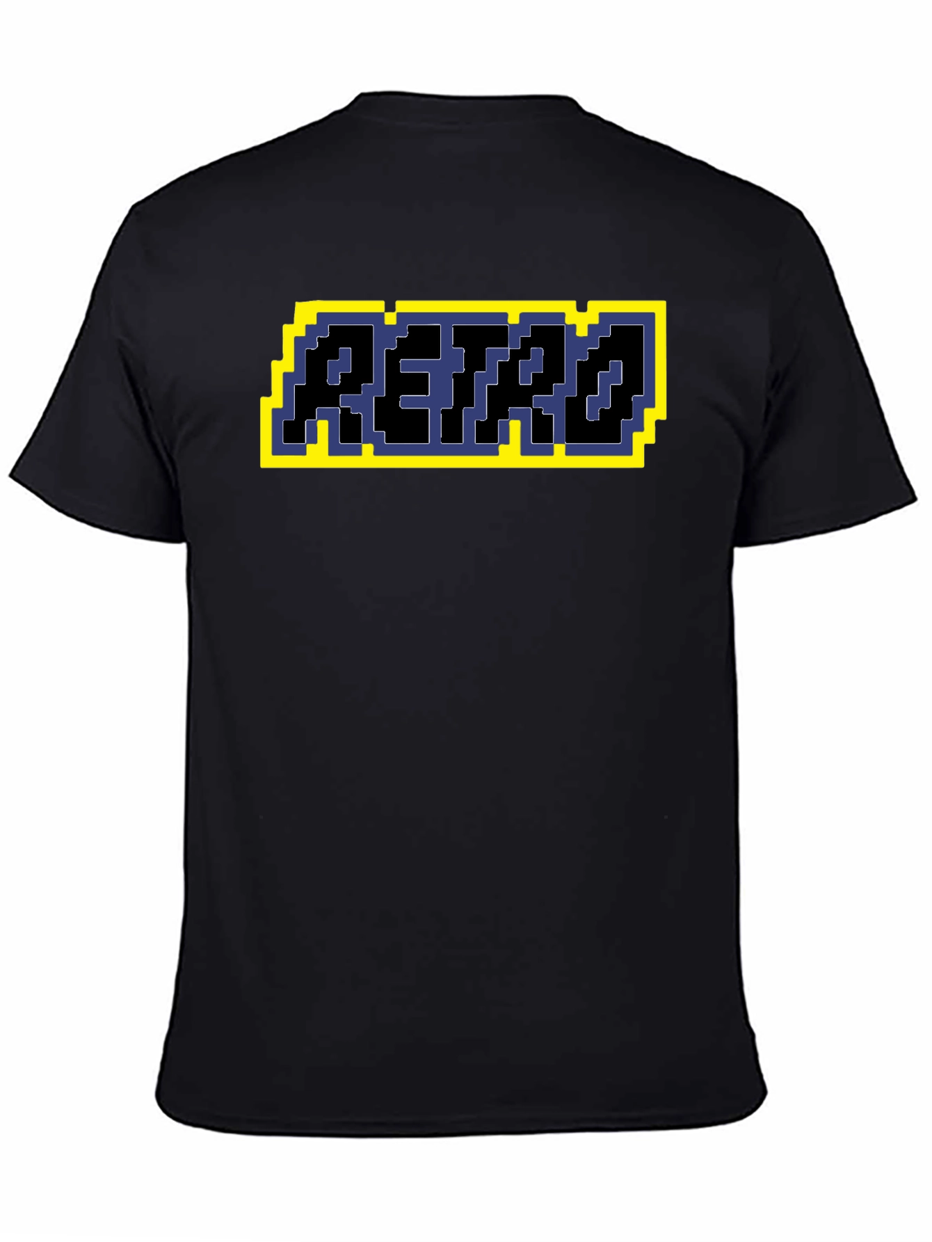 Retro Pixel Art T-Shirt - Black Graphic Tee