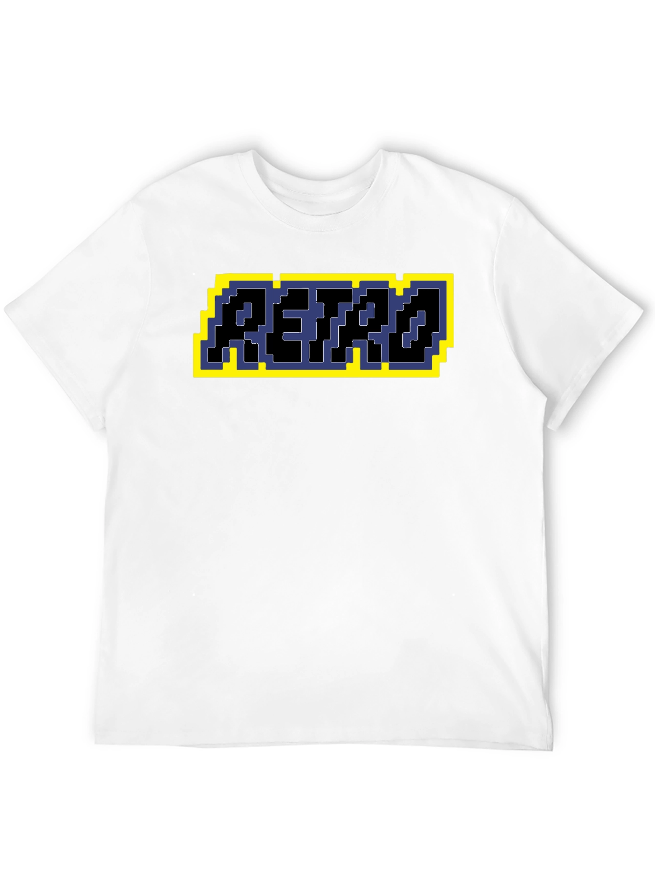 Retro Pixel Art T-Shirt - Black Graphic Tee