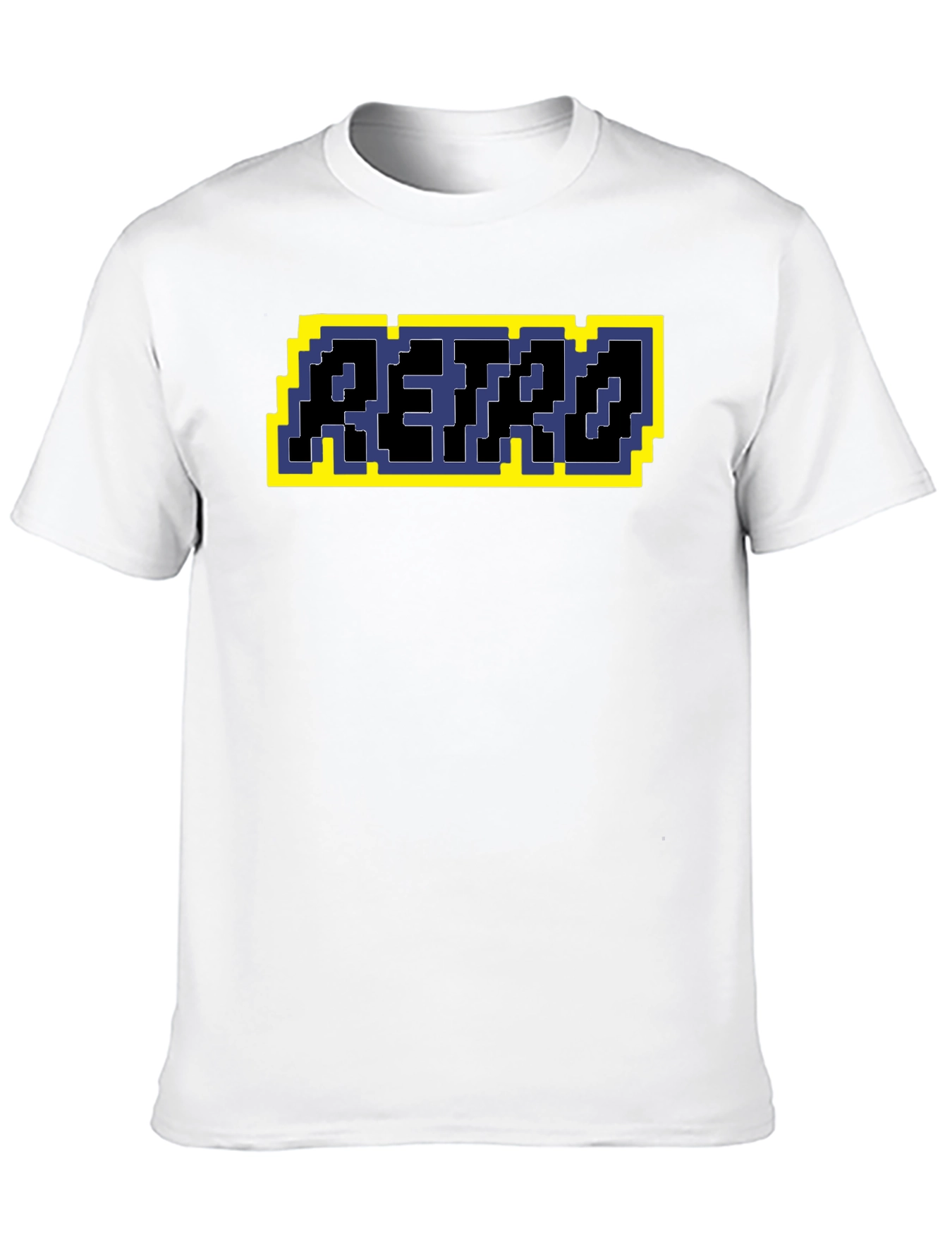 Retro Pixel Art T-Shirt - Black Graphic Tee