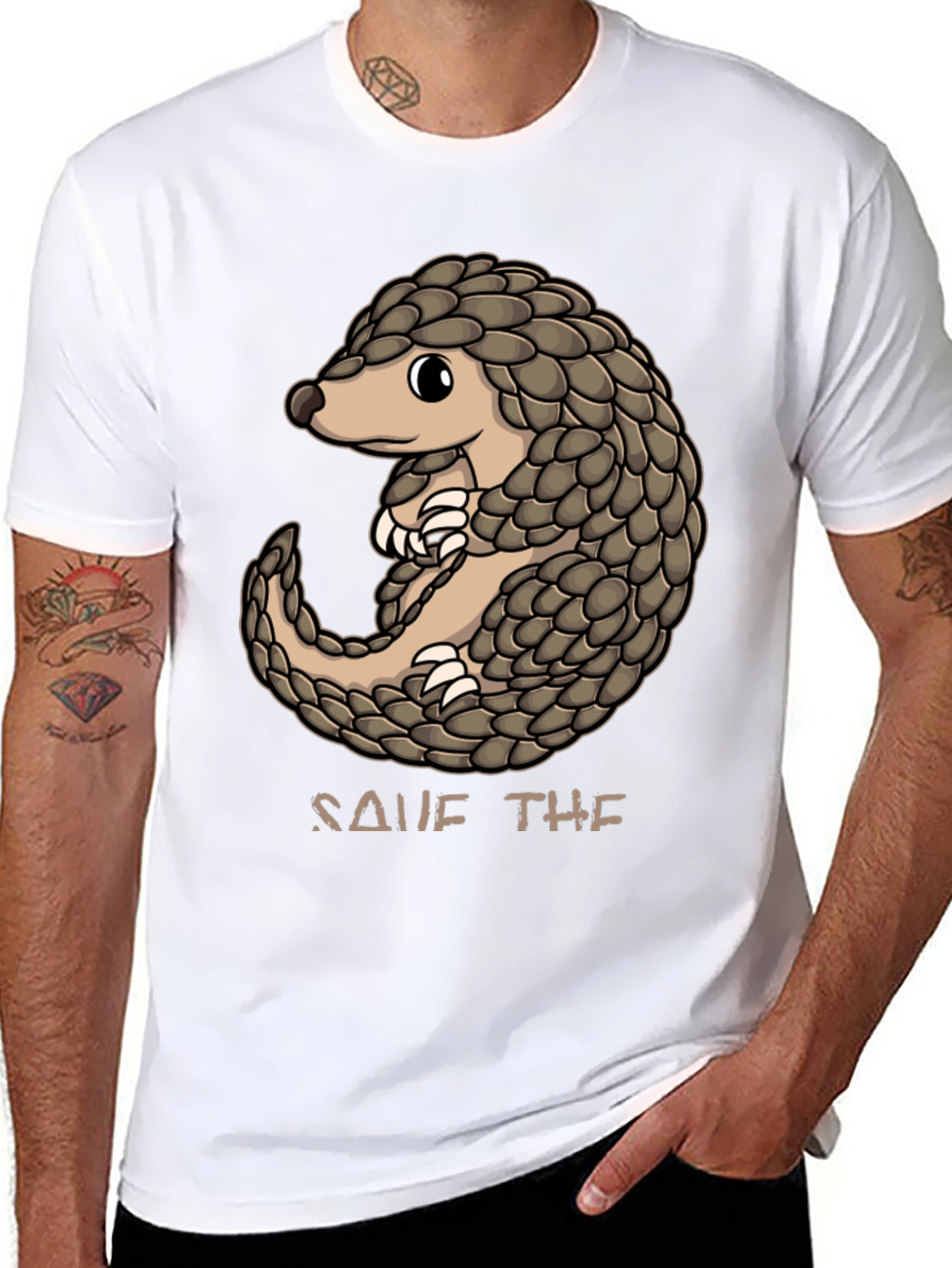 Save the Pangolin Graphic T-Shirt