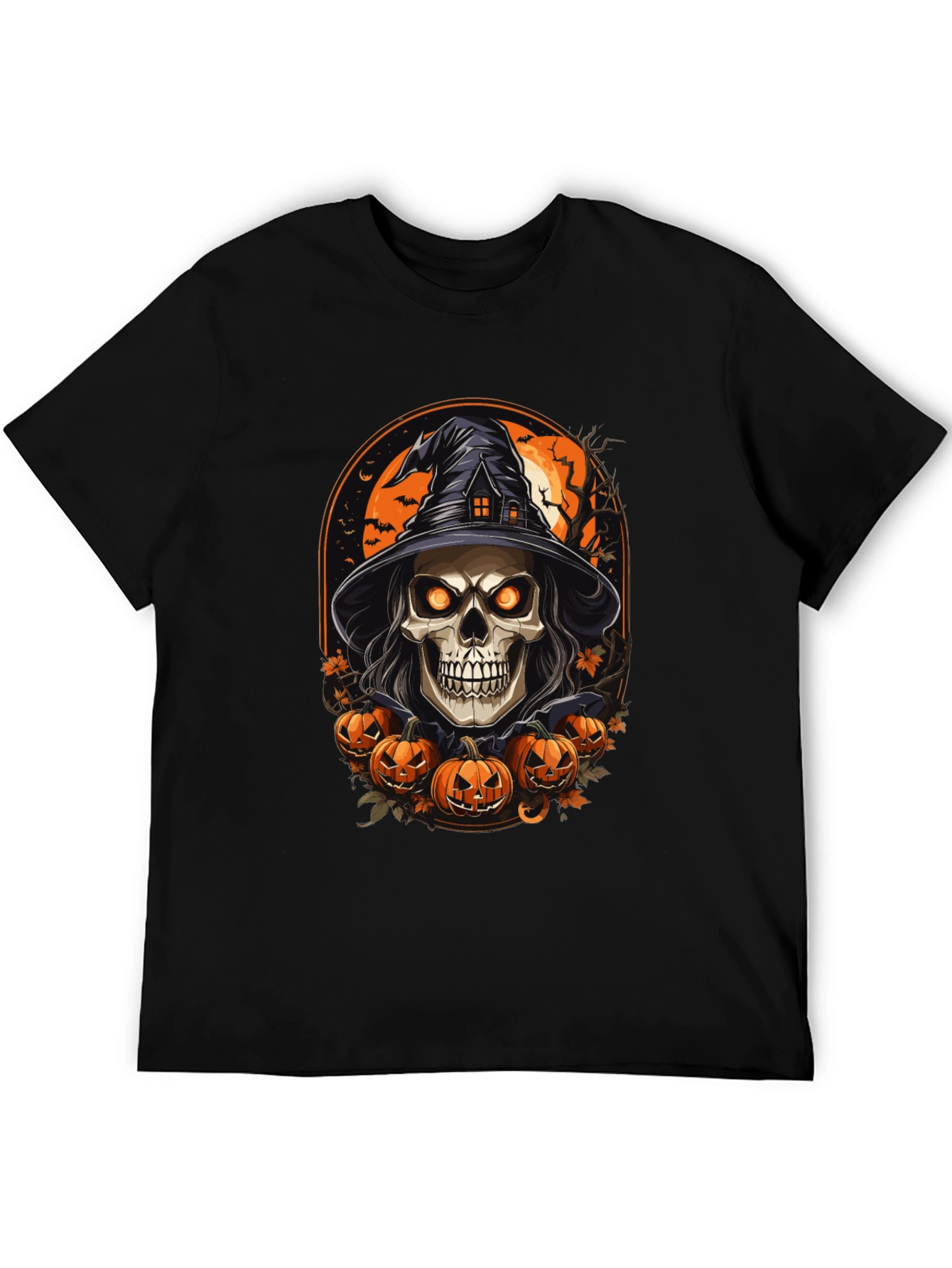 Halloween Skull Witch T-Shirt