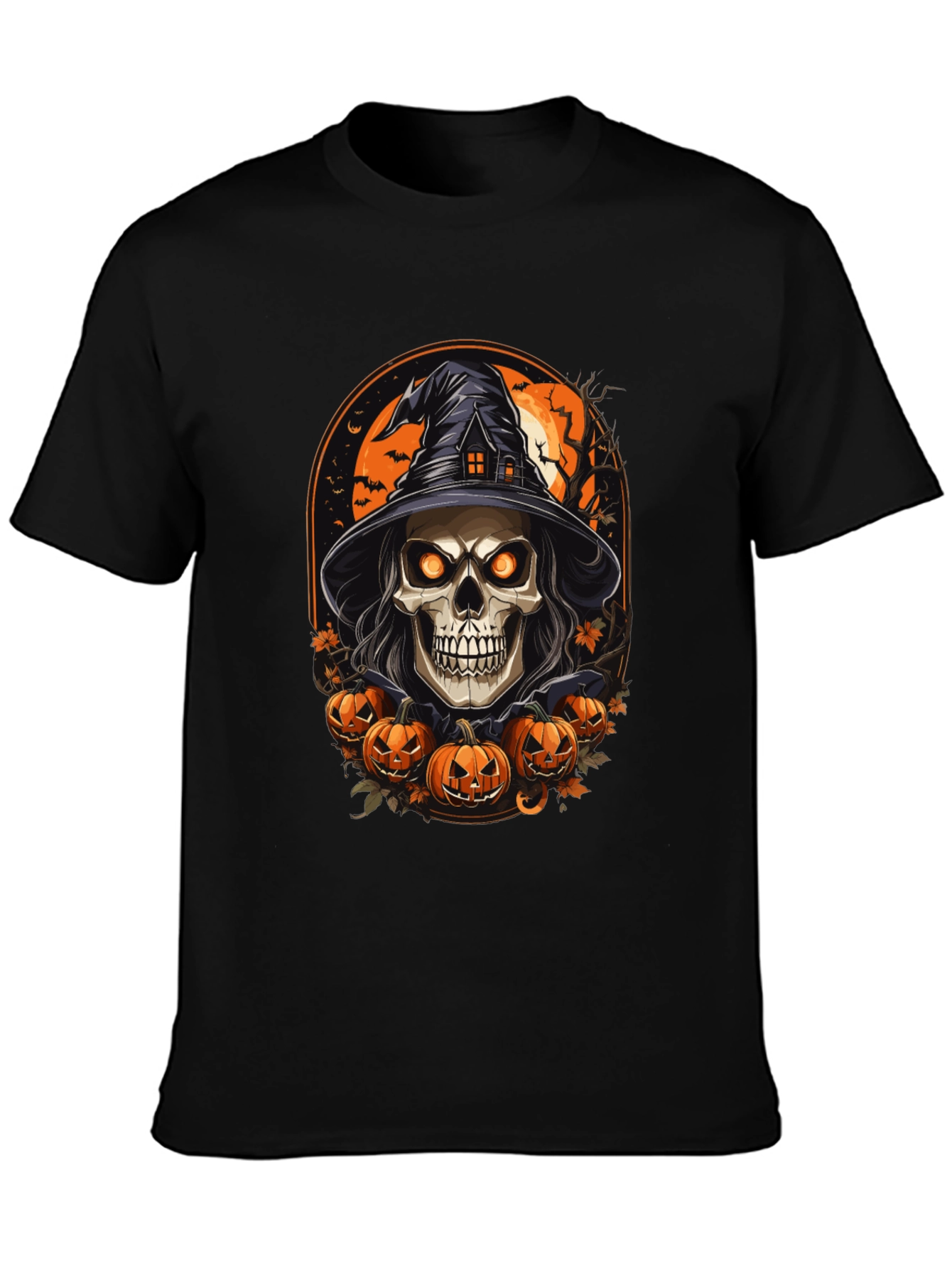 Halloween Skull Witch T-Shirt