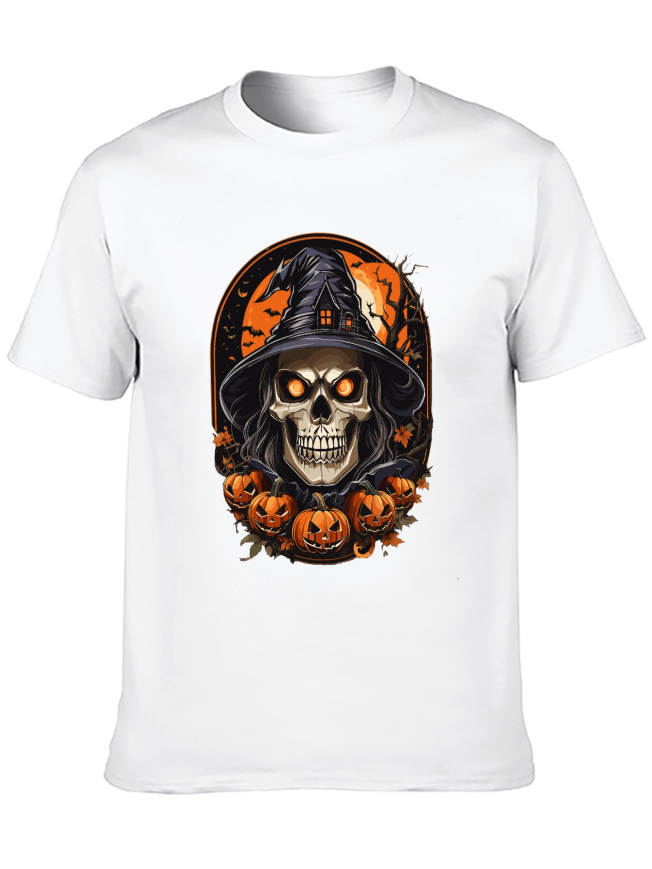 Halloween Skull Witch T-Shirt