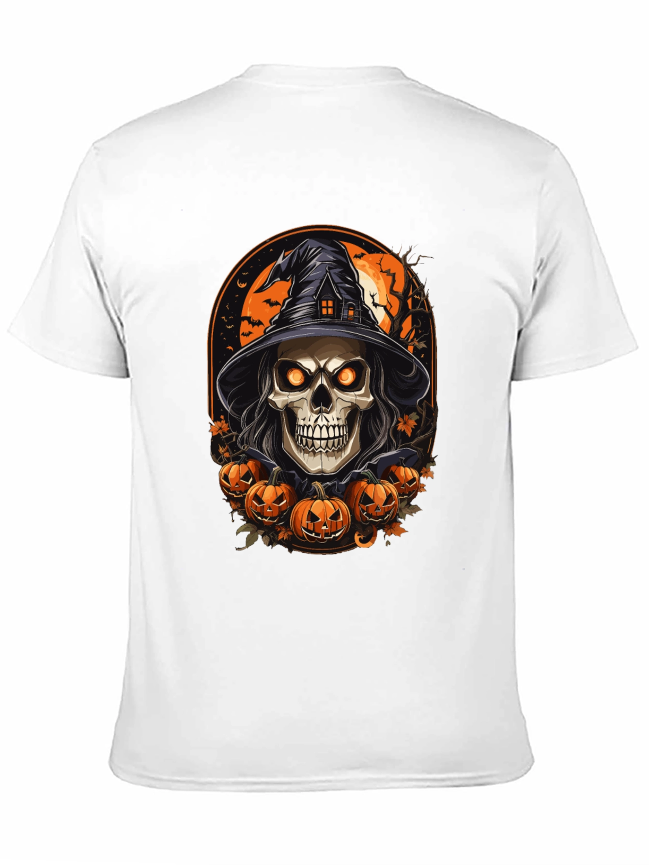 Halloween Skull Witch T-Shirt