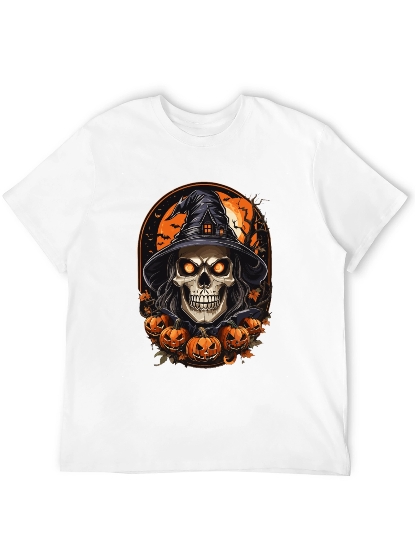 Halloween Skull Witch T-Shirt