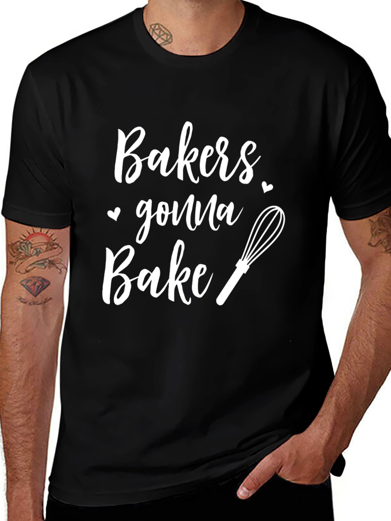 Bakers Gonna Bake Black Graphic T-Shirt