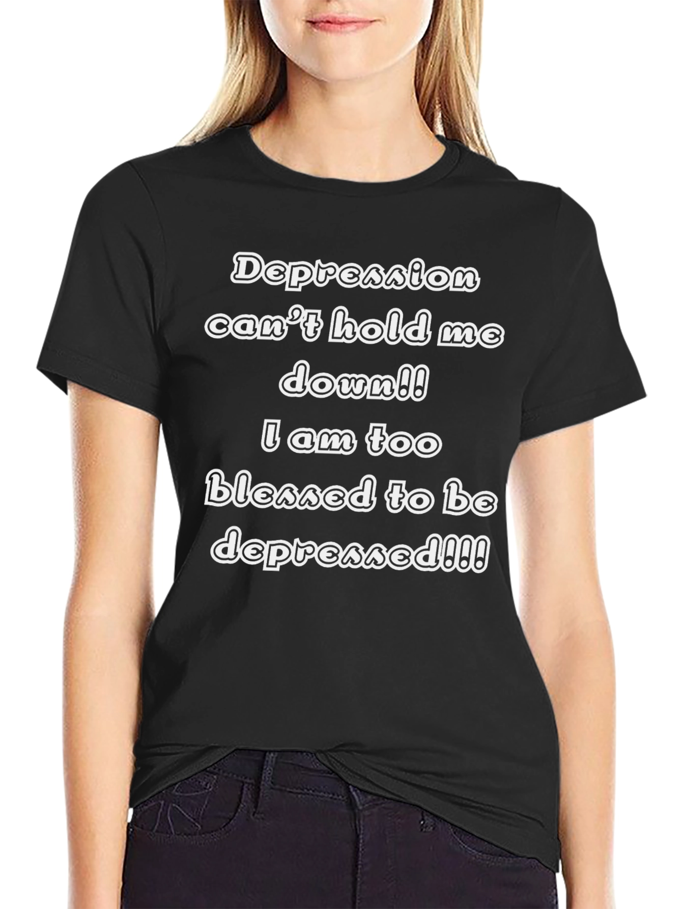 Blessed Graphic T-Shirt - Overcome Depression Tee