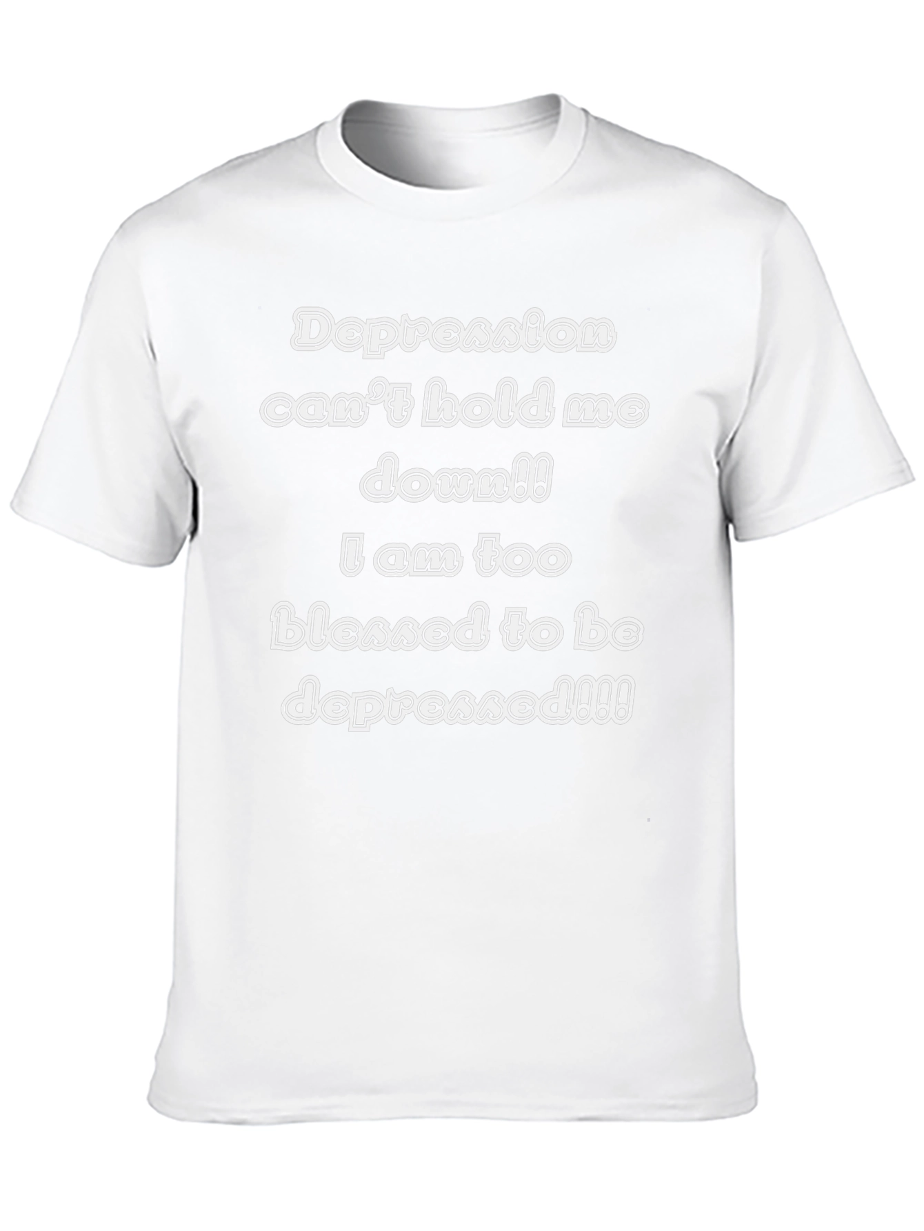 Blessed Graphic T-Shirt - Overcome Depression Tee