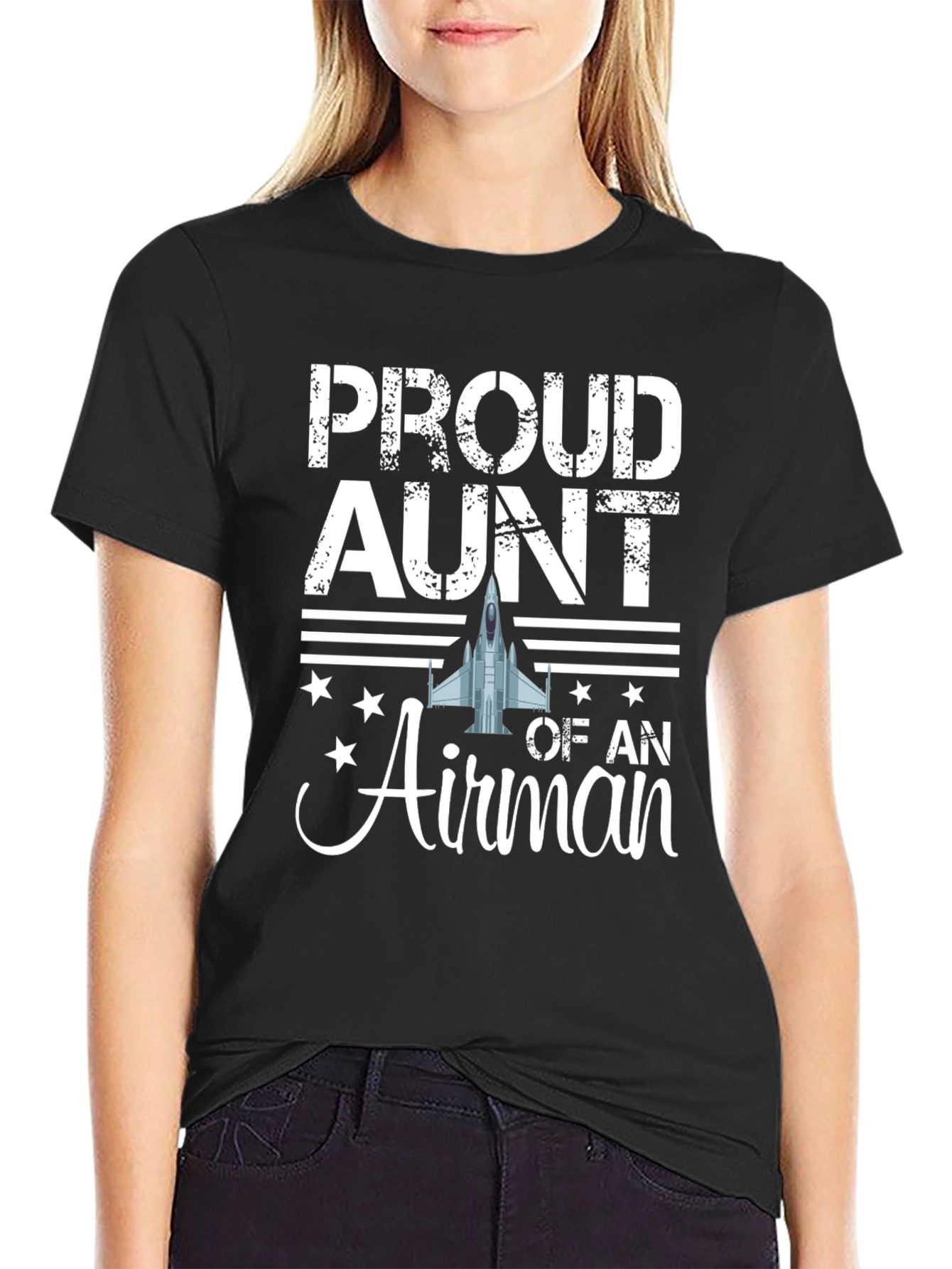 Proud Aunt Airman T-Shirt - Military Family Tee